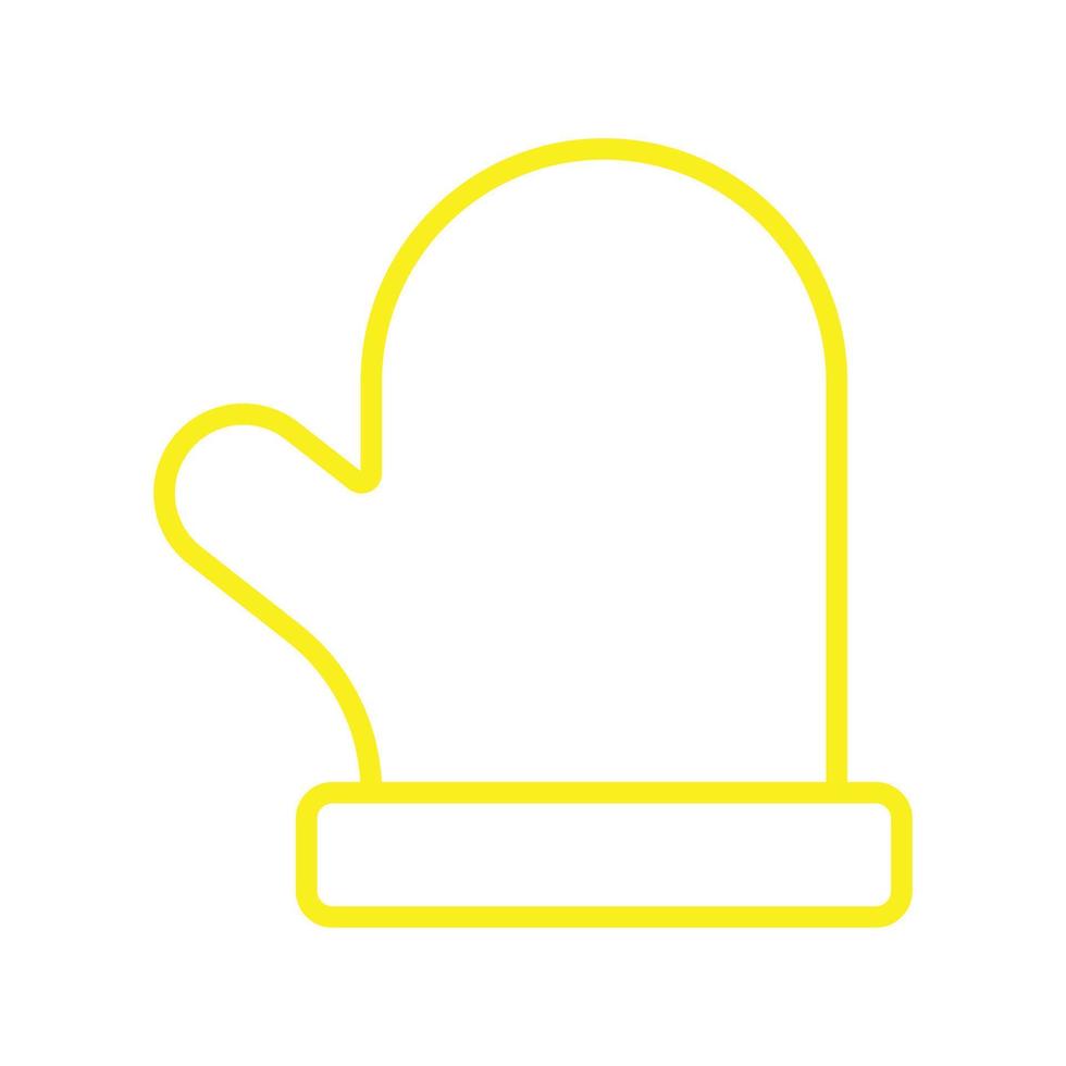 eps10 gele vector want lijn kunst pictogram of logo in eenvoudige plat trendy moderne stijl geïsoleerd op een witte achtergrond