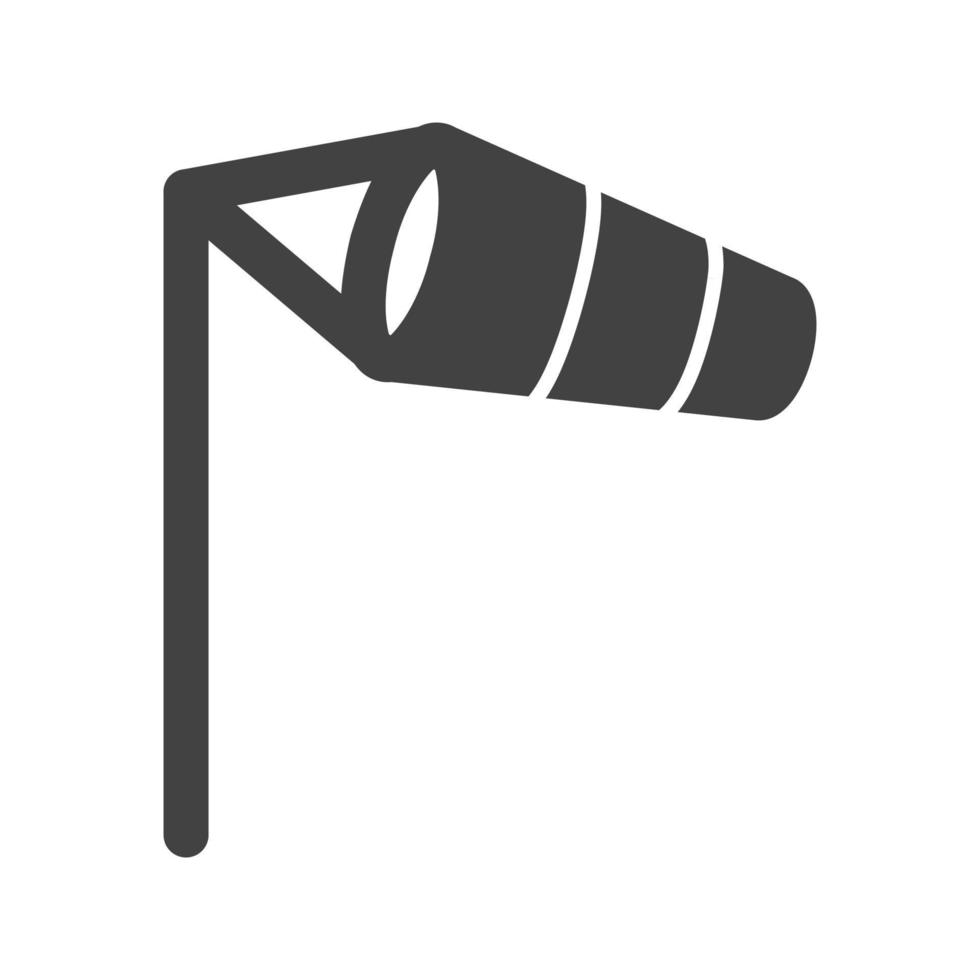 wind indicator glyph zwart pictogram vector