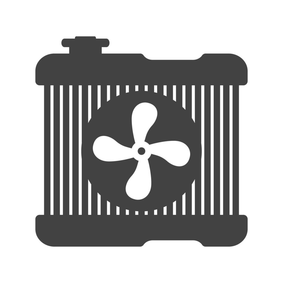 motorventilator glyph zwart pictogram vector