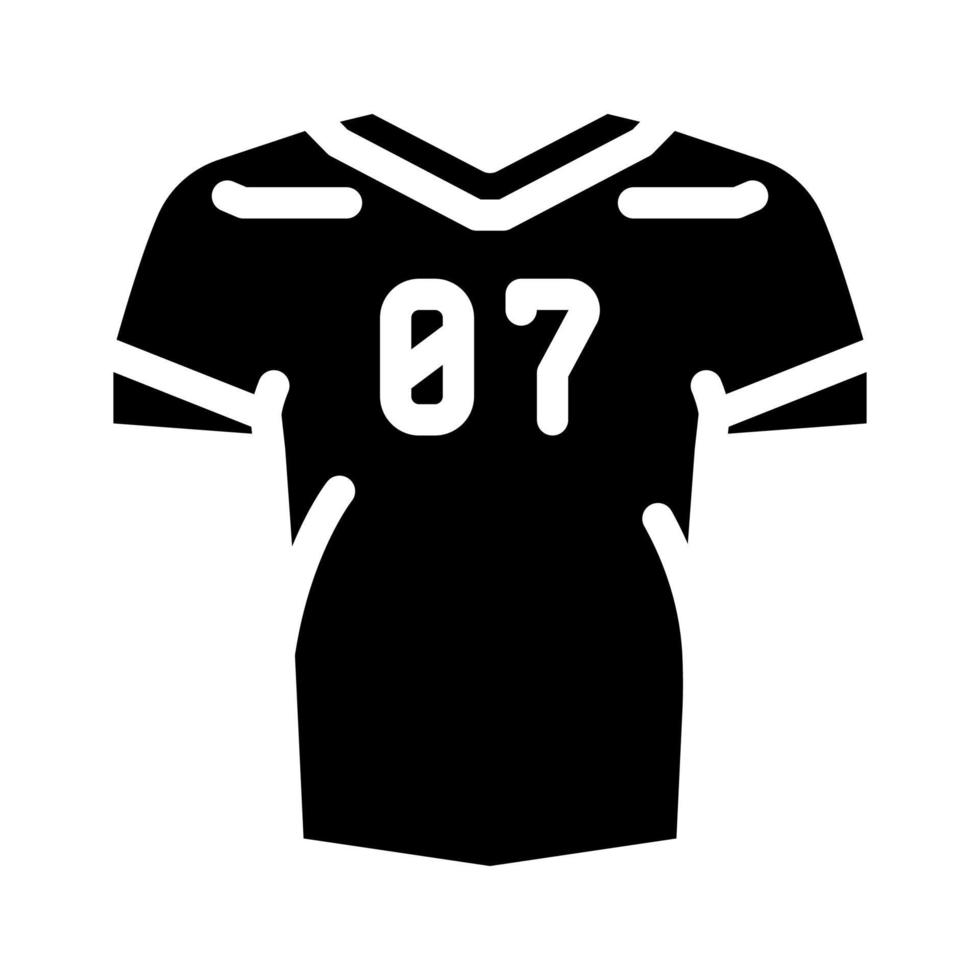 jersey kleding glyph pictogram vectorillustratie vector