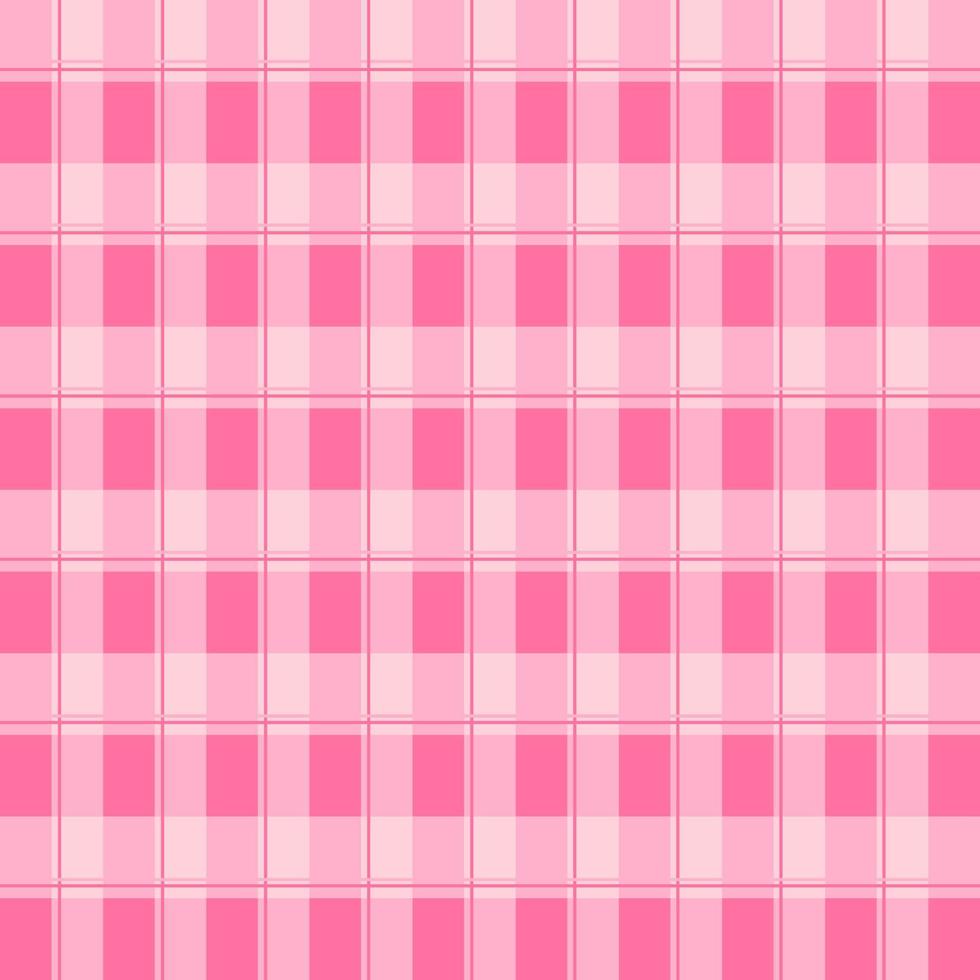 roze en witte geruite patroon achtergrond. roze plaid op stofpatroon vierkant patroon voor doek vector