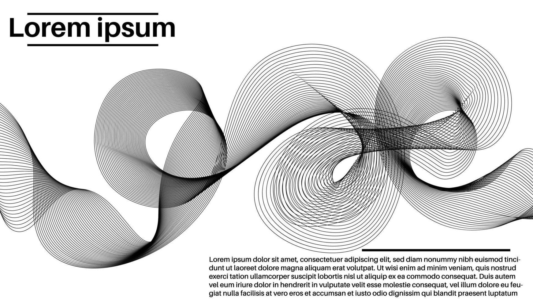 kleurrijke moderne abstracte poster met dunne lijn gestreepte mix rook stroom vorm kaart. creatieve zakelijke achtergrond. omslag, sjabloon. vector