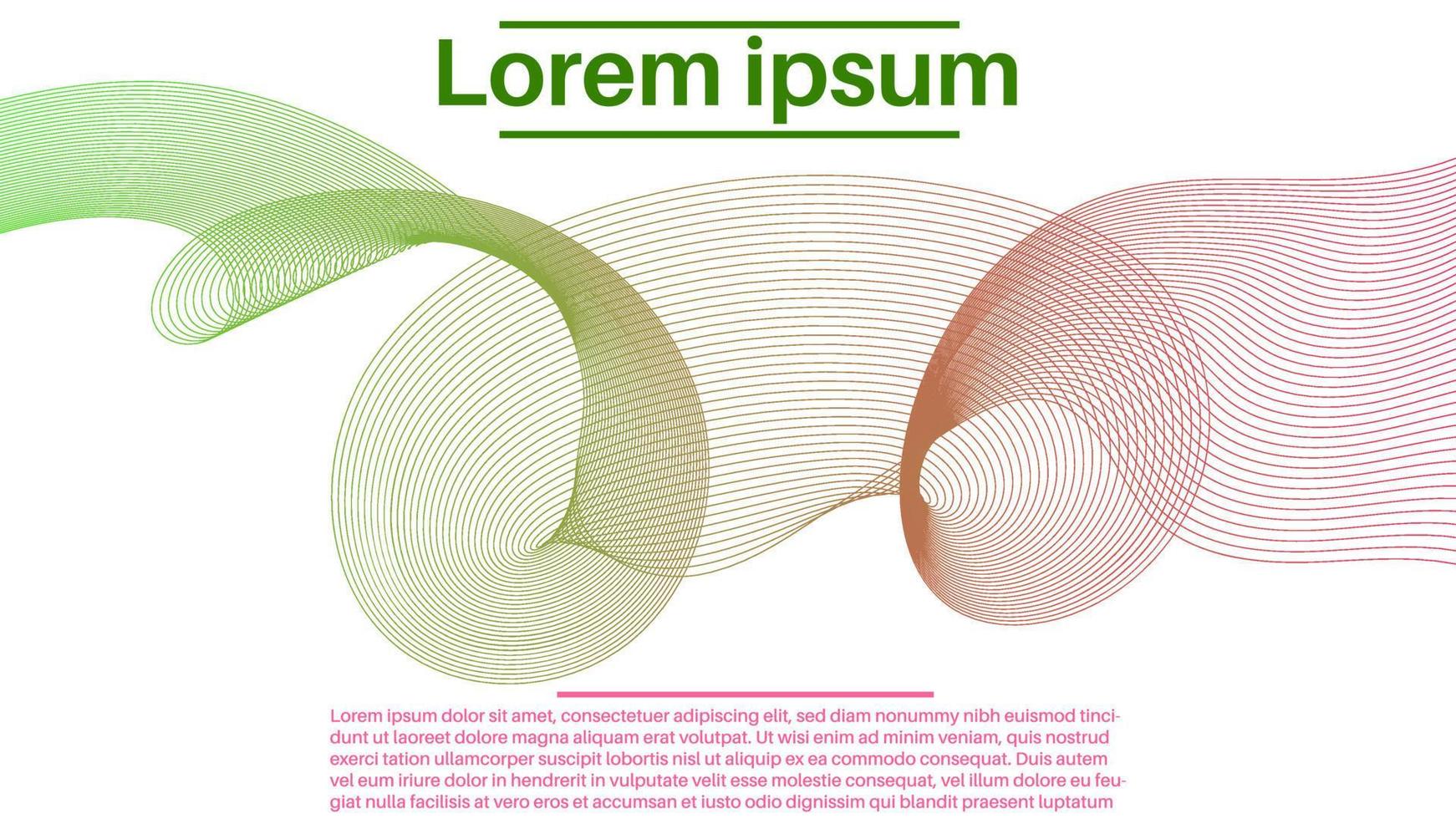 kleurrijke moderne abstracte poster met dunne lijn gestreepte mix rook stroom vorm kaart. creatieve zakelijke achtergrond. omslag, sjabloon. vector