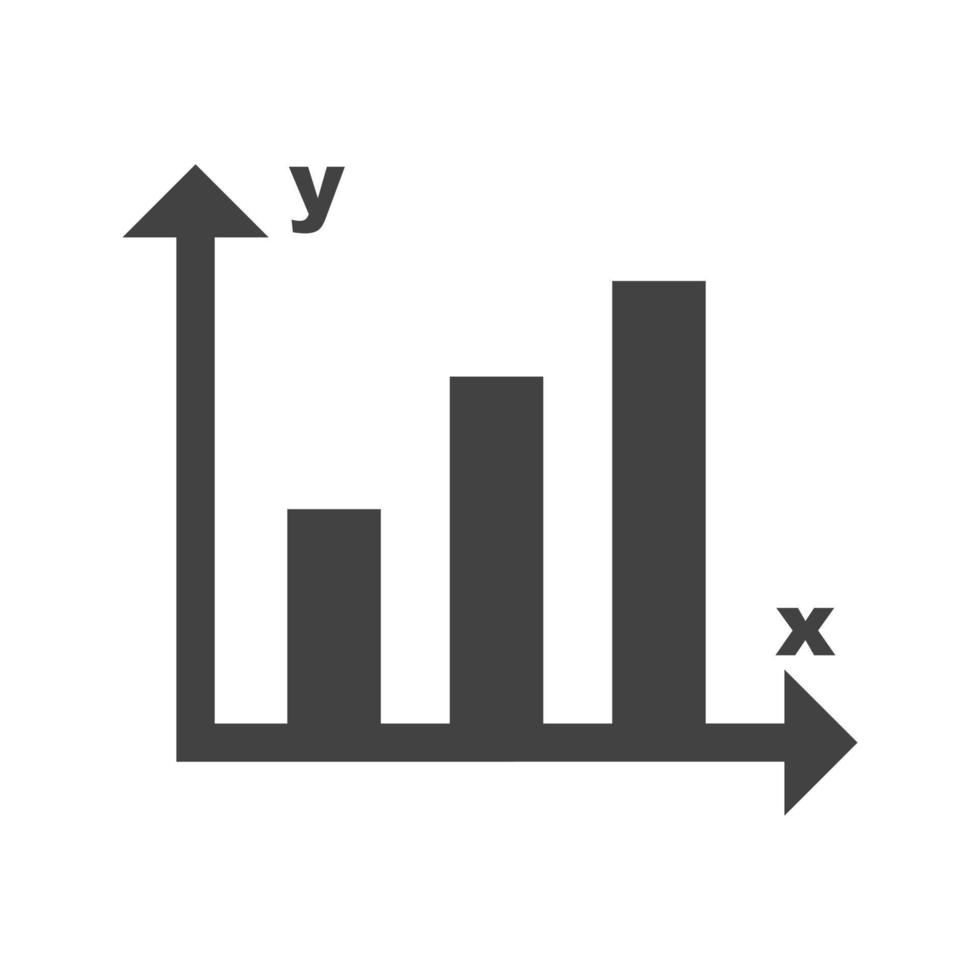 statistieken glyph zwart pictogram vector