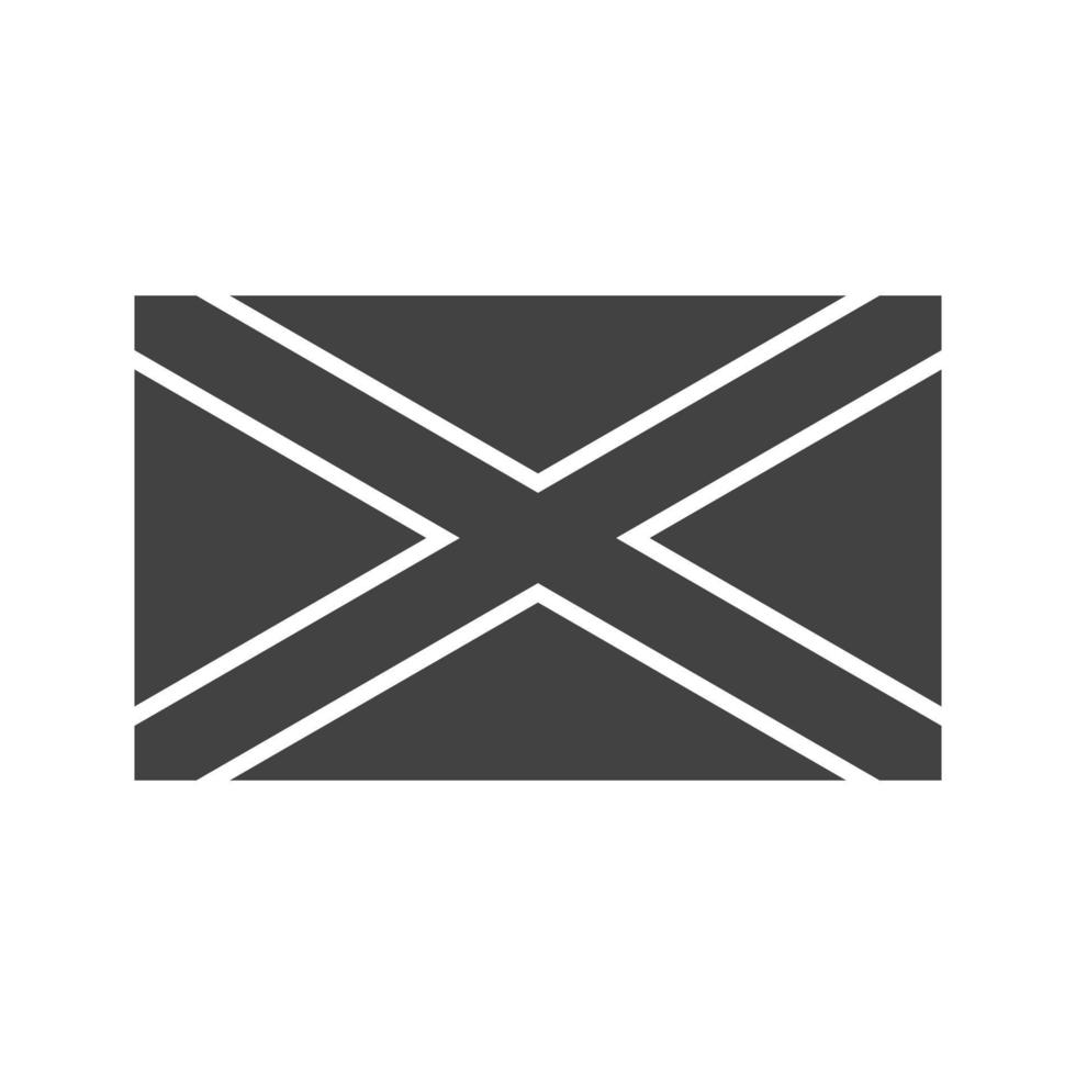 schotland glyph zwart pictogram vector