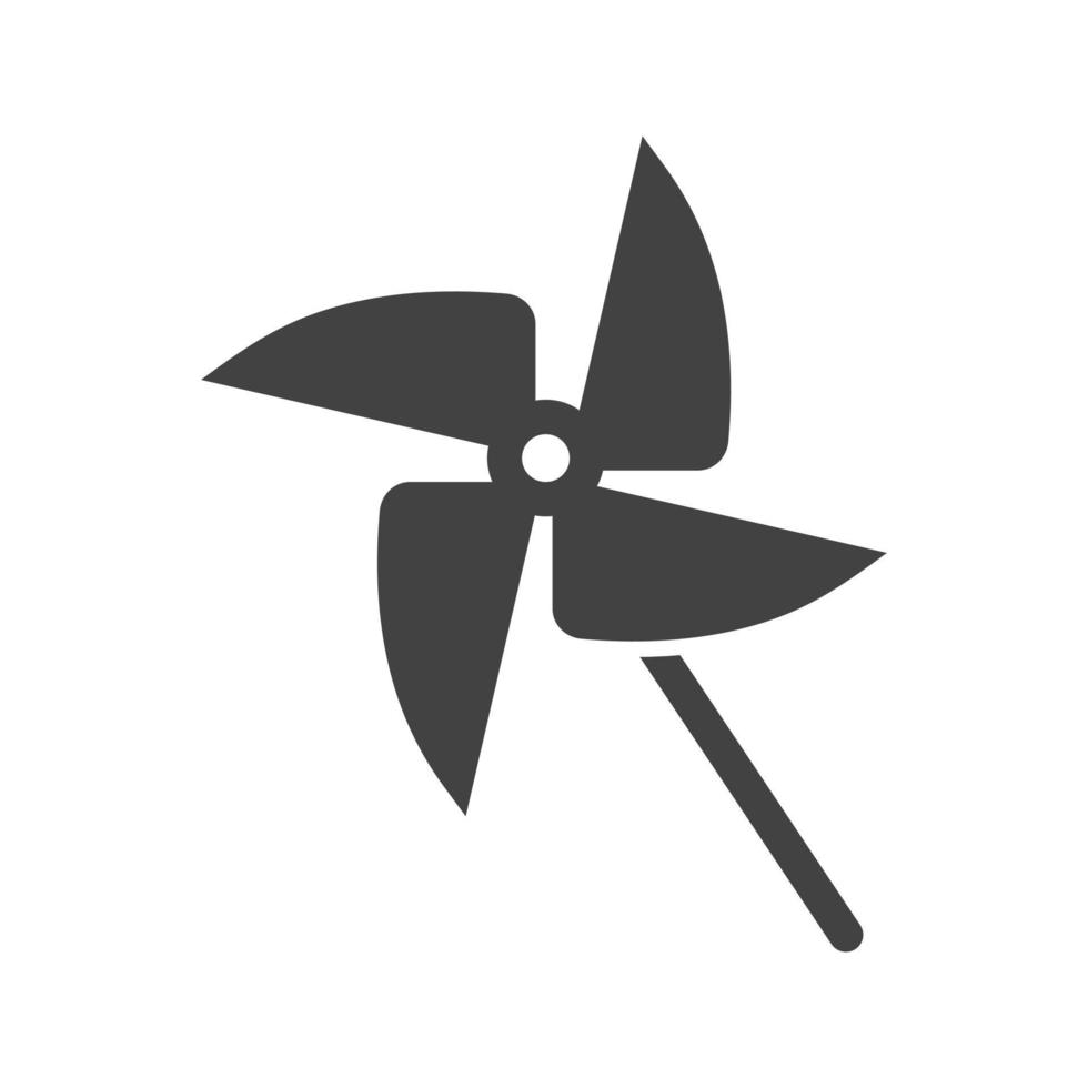 speelgoed fan glyph zwart pictogram vector