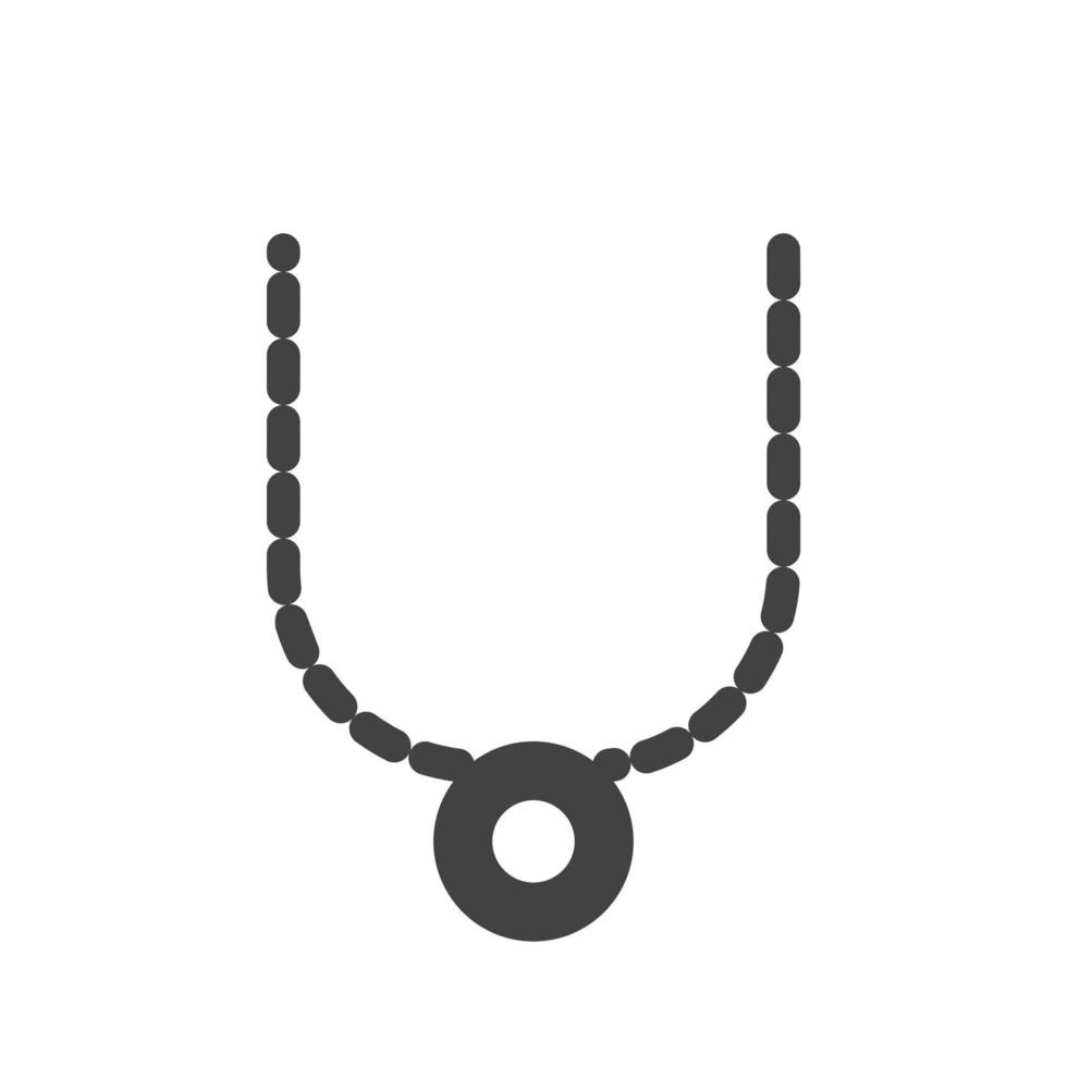 ketting glyph zwart pictogram vector