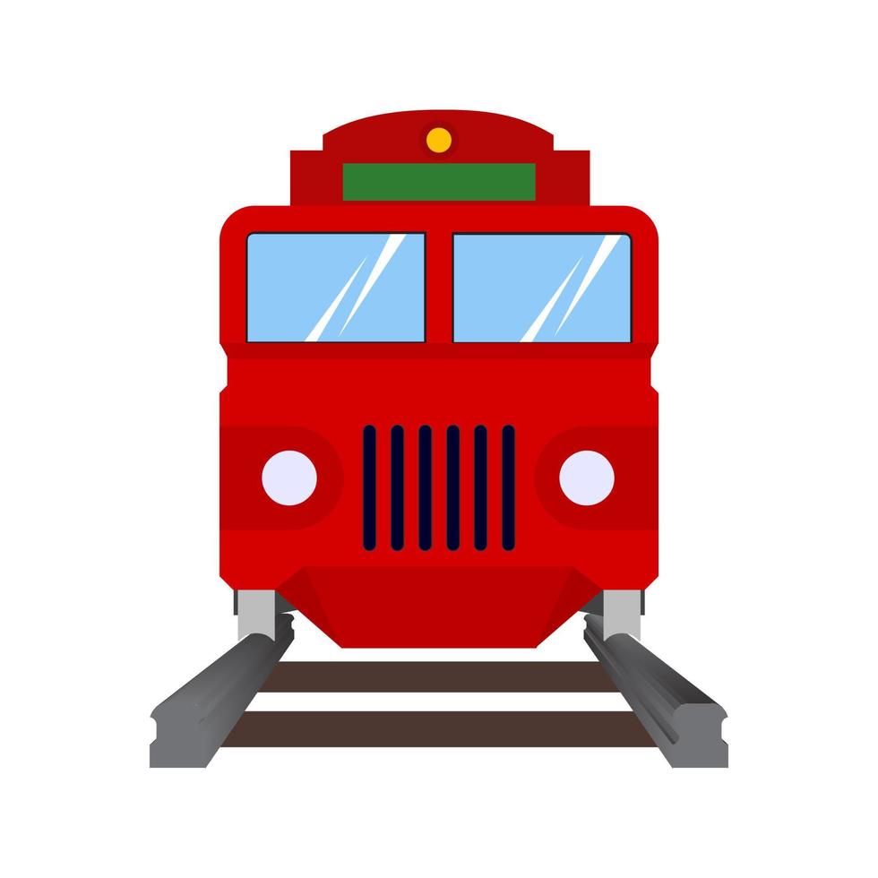 trein plat veelkleurig pictogram vector