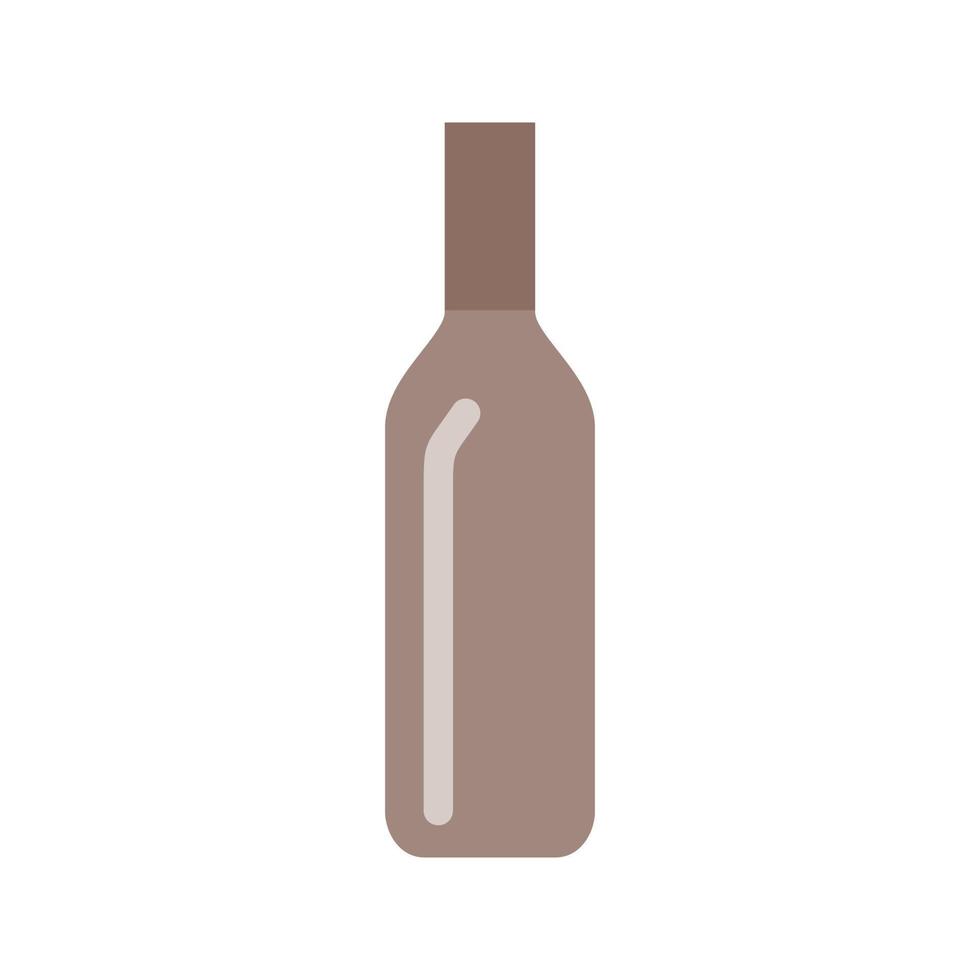 fles plat veelkleurig pictogram vector