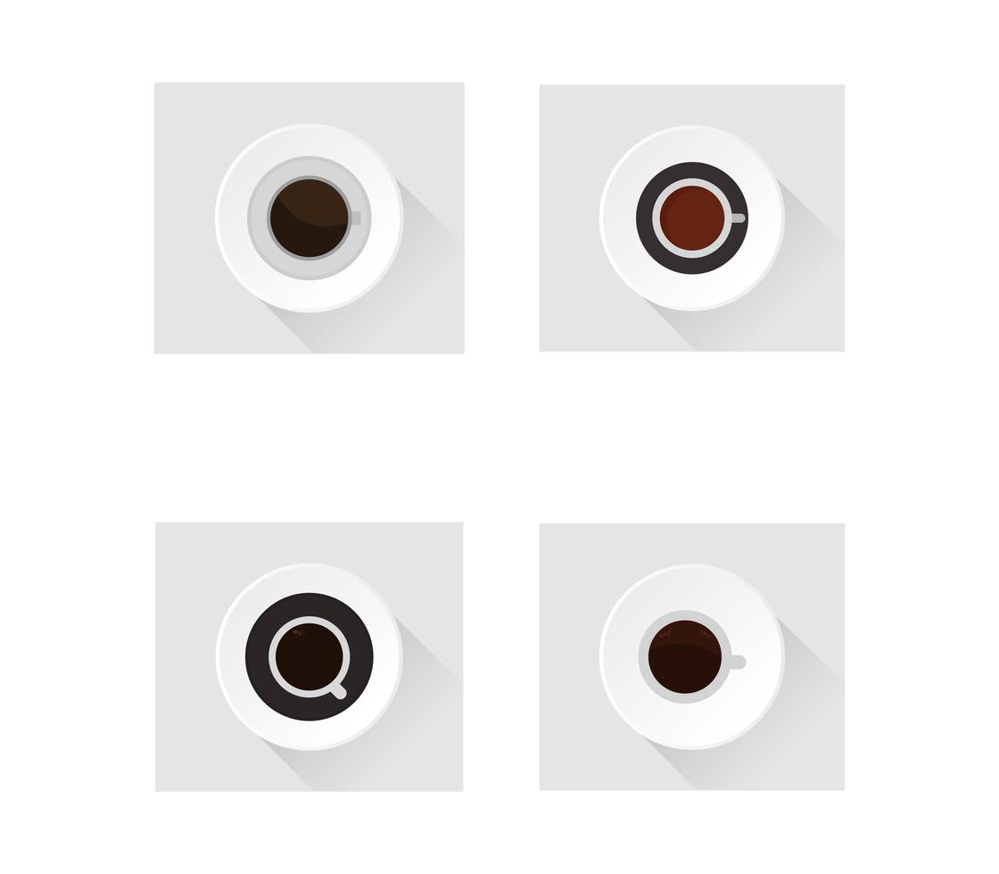 koffiekopje set vector