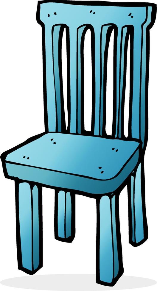 cartoon houten stoel vector