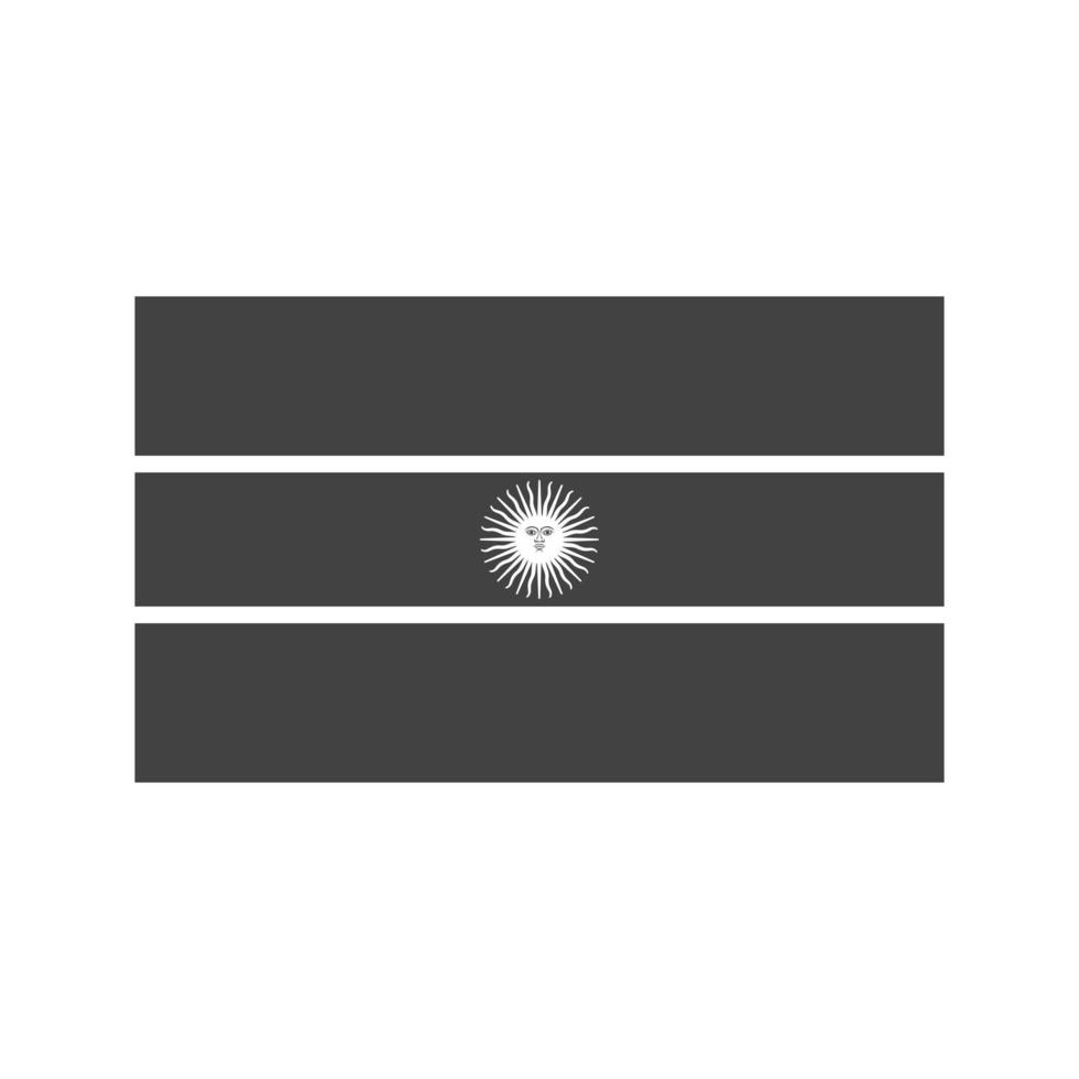 argentinië glyph zwart pictogram vector