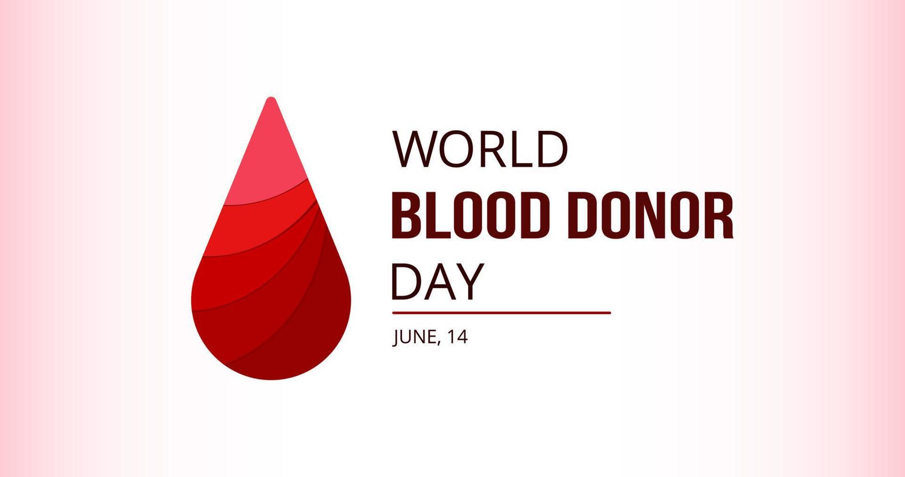 wereld bloeddonor dag sjabloon op witte achtergrond vector