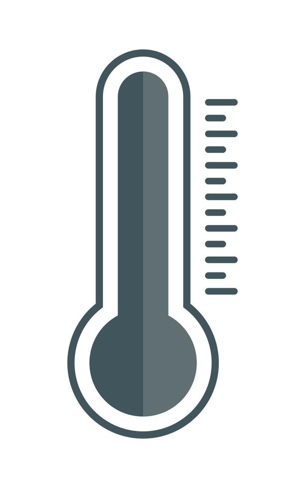 weer thermometer icoon. plat ontwerp vector