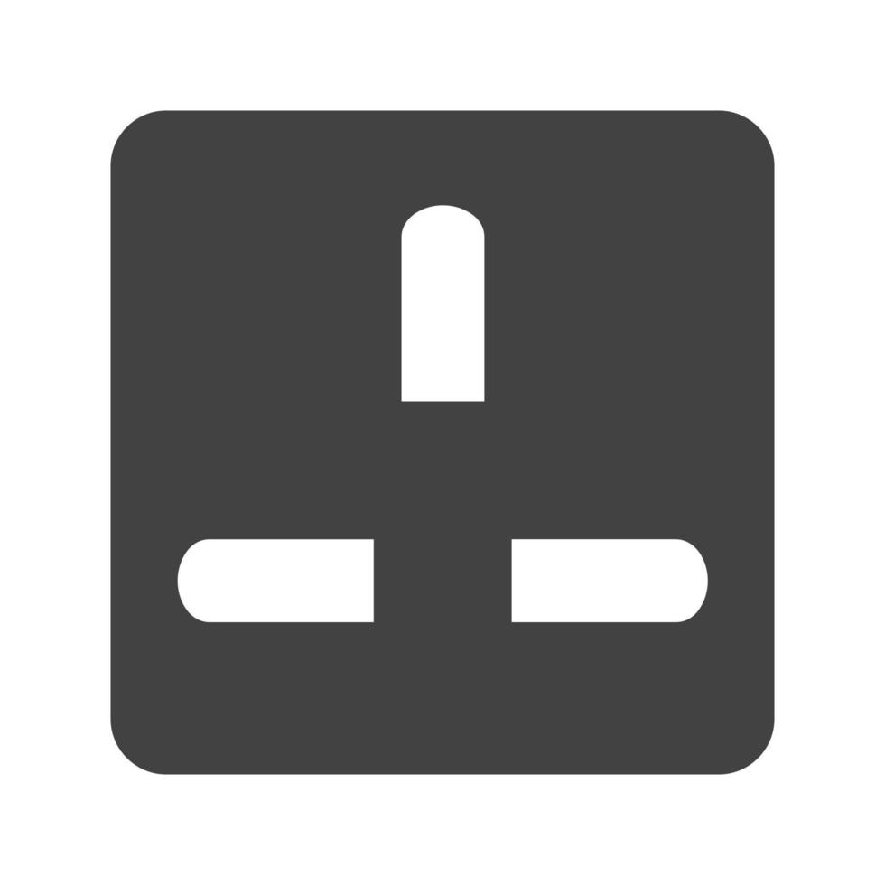 socket ii glyph zwart pictogram vector