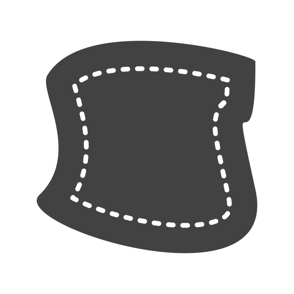 patch glyph zwart pictogram vector
