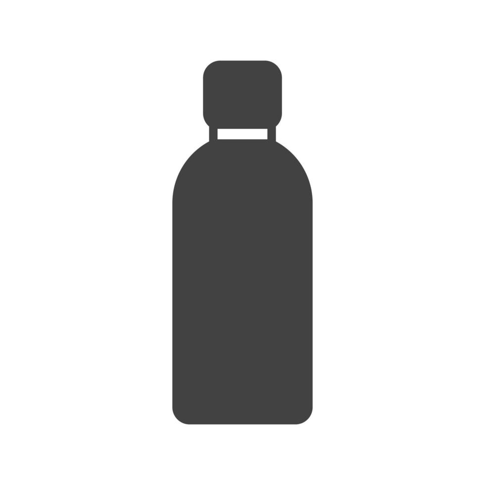 fles glyph zwart pictogram vector