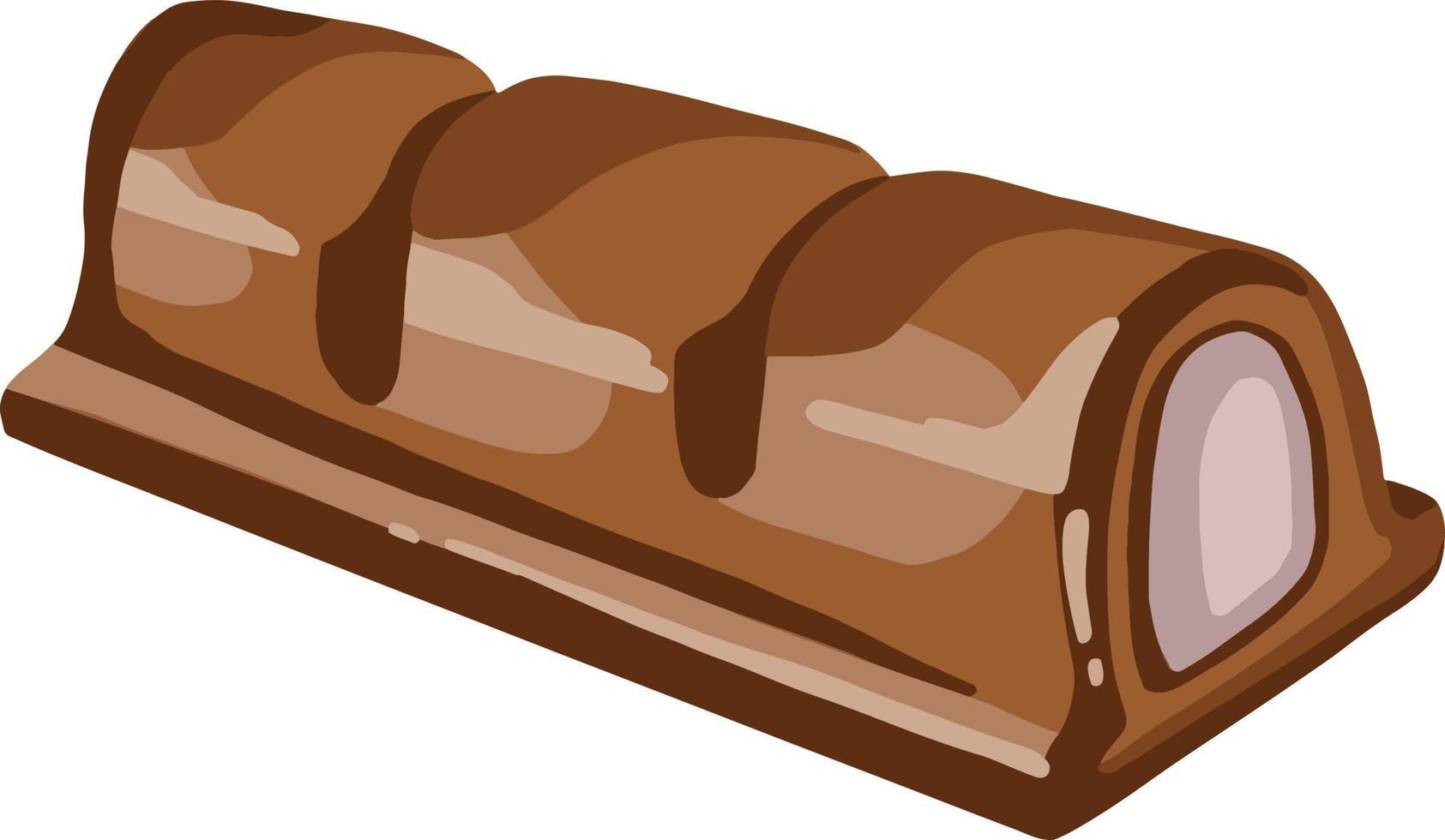 chocolaatjes en kuddes heldere en sappige illustratie vector