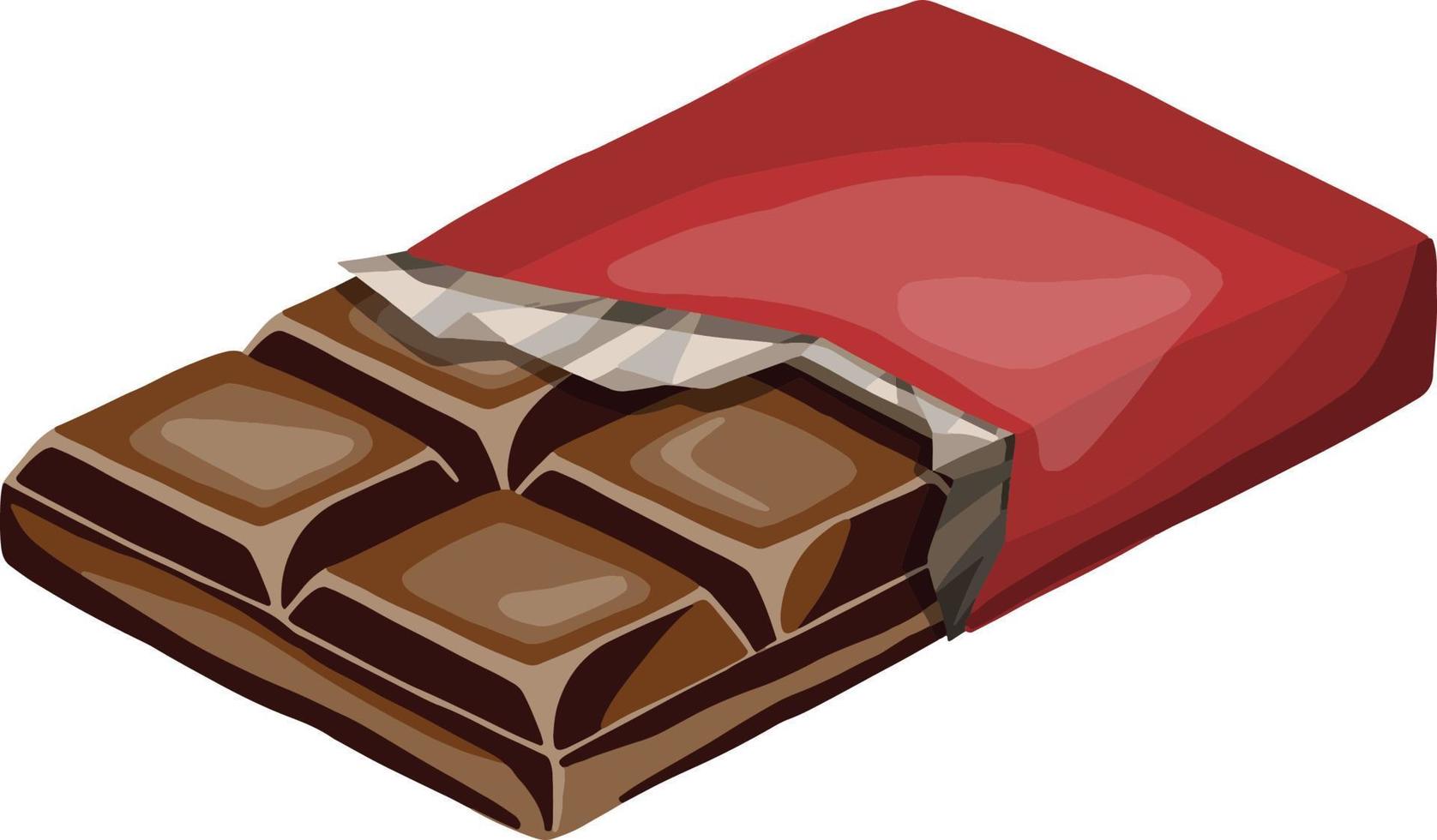 chocolaatjes en kuddes heldere en sappige illustratie vector