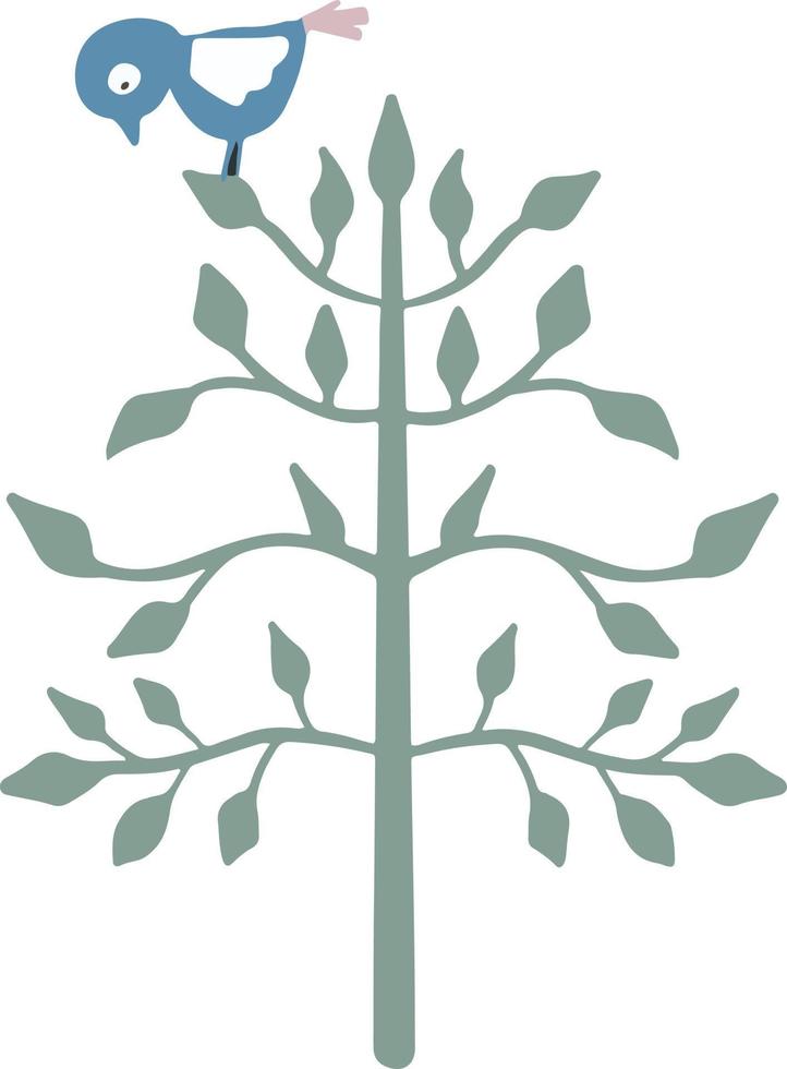 sprookjesachtige boom in cartoon stijl plant vectorillustratie vector