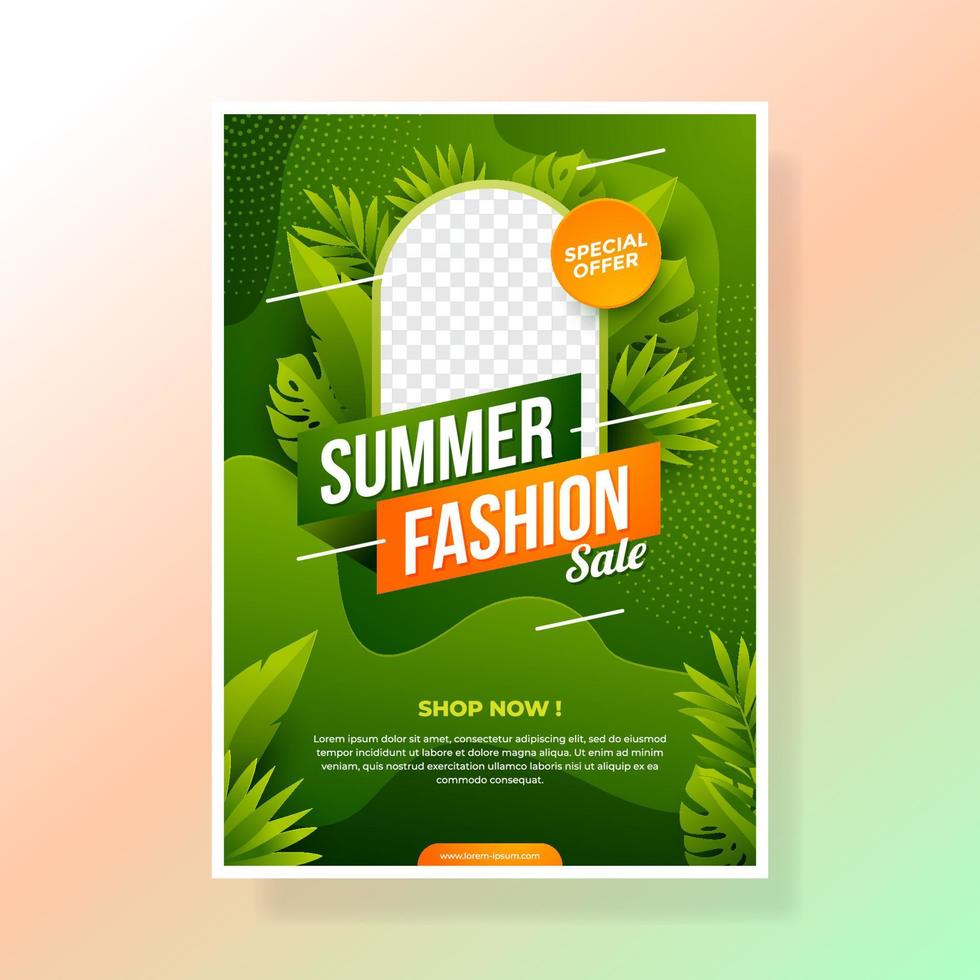 zomer mode verkoop poster vector