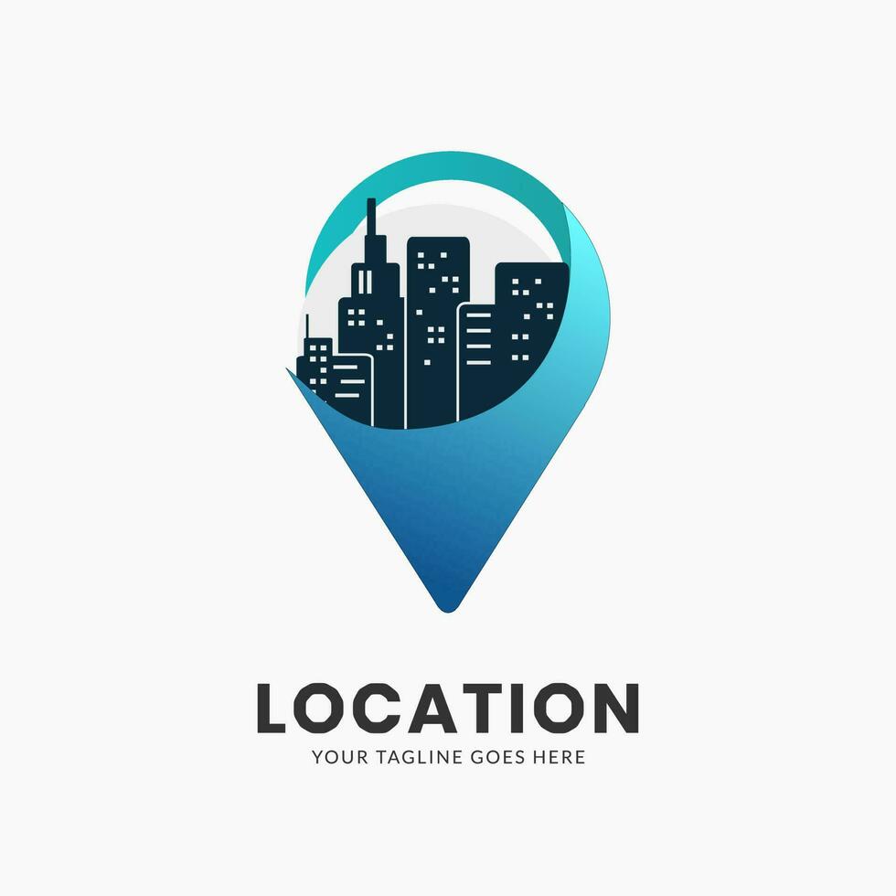 creatieve locatiekaart logo pictogramsjabloon vector