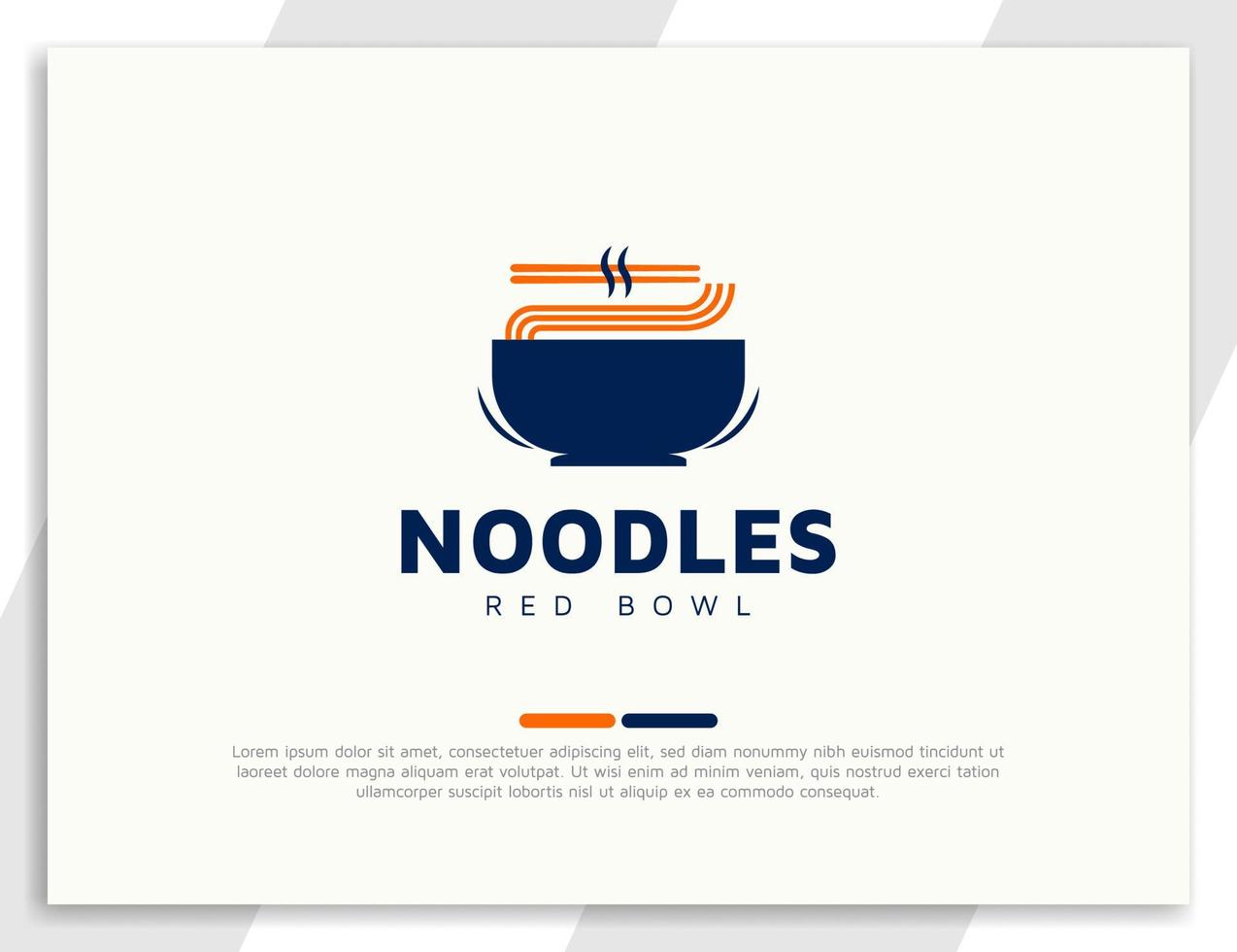 noedels Aziatisch eten logo afbeelding vector