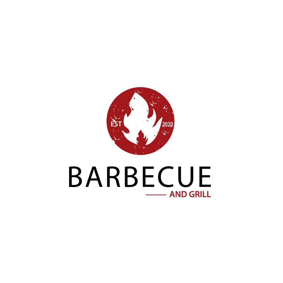 barbecue logo sjabloon vector