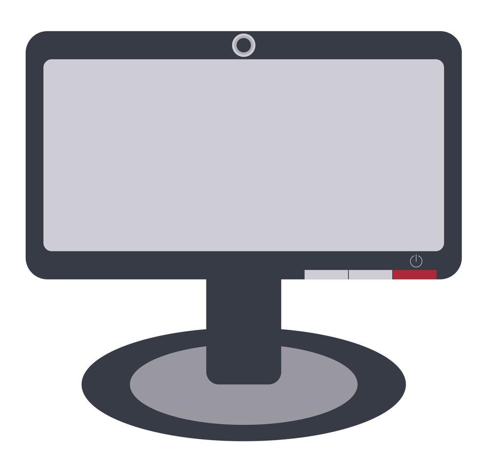 computer manitor op een witte achtergrond. vectorillustratie. vector