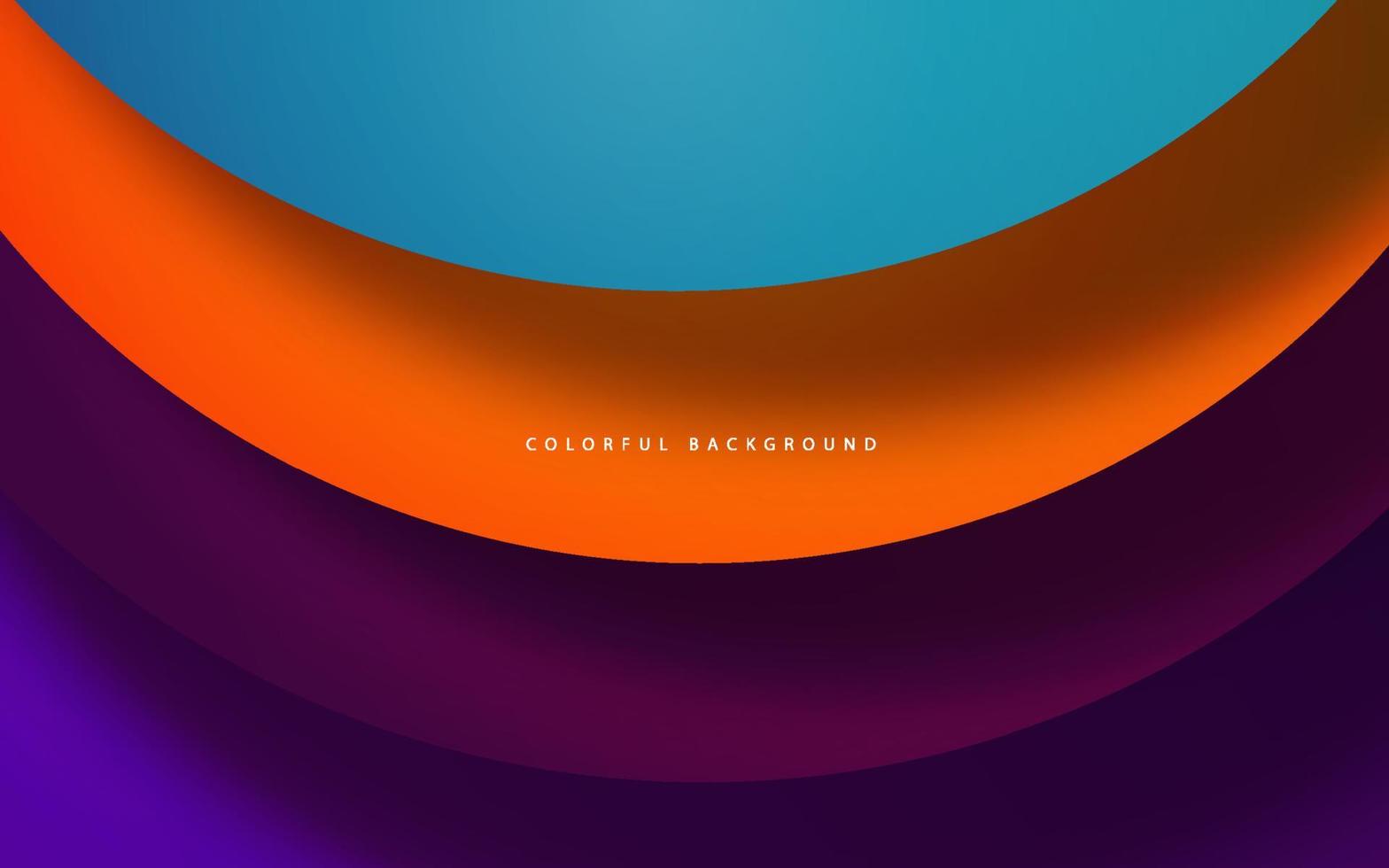 abstracte cirkelvorm overlap laag kleurrijke achtergrond vector