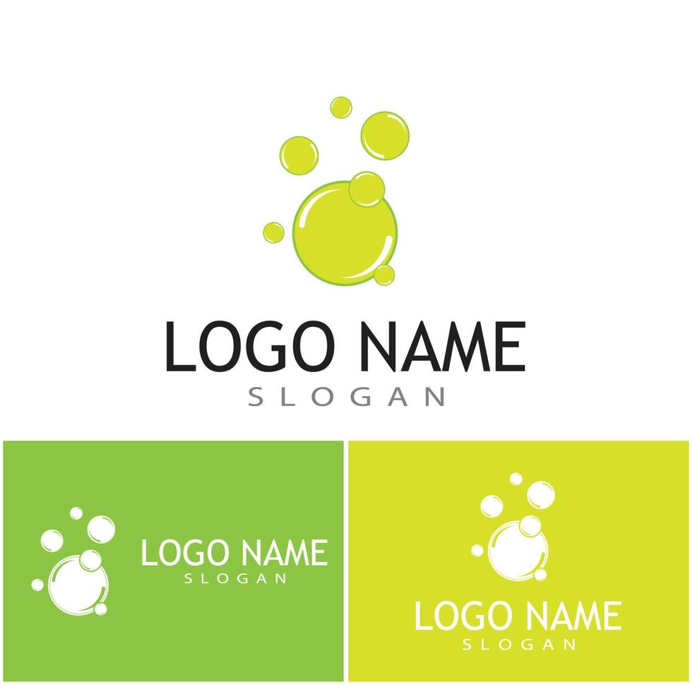 bubble logo sjabloon vector pictogram illustratie