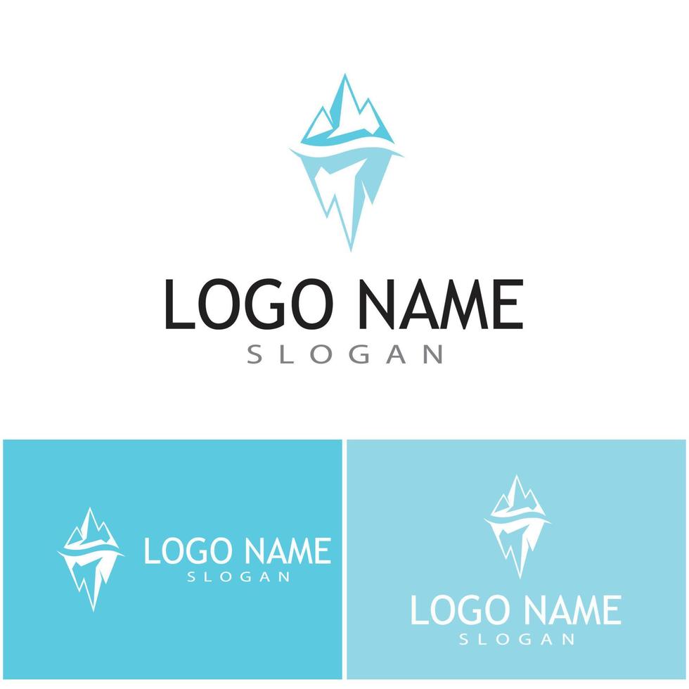ijsberg logo sjabloon vector symbool