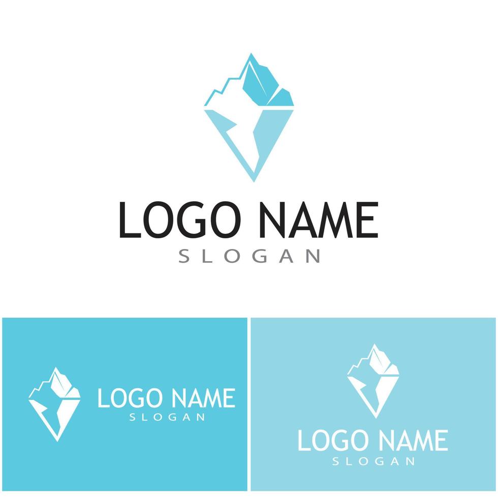 ijsberg logo sjabloon vector symbool