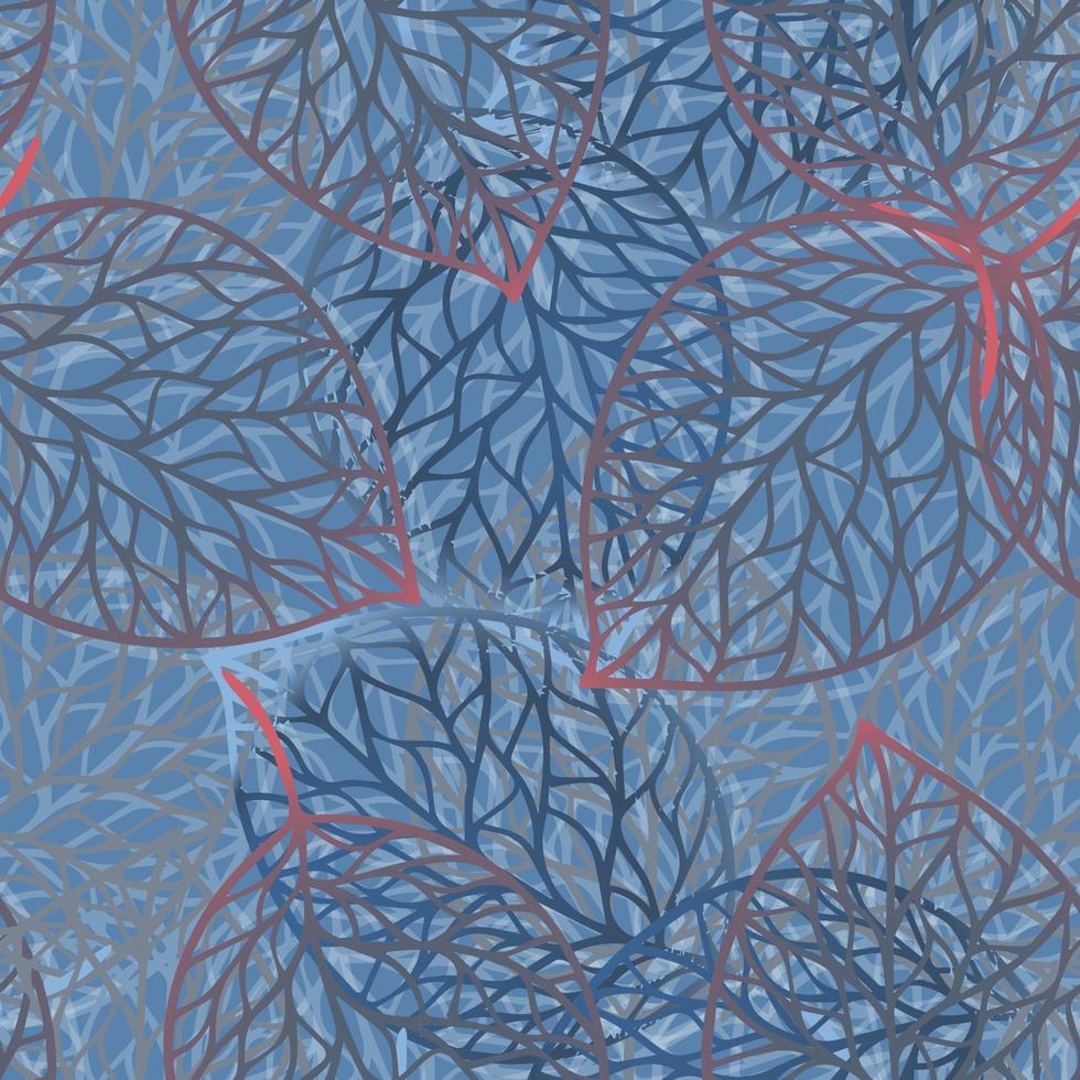 vector naadloos patroon met bladerenillustratie