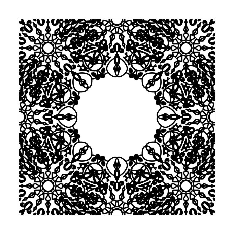 handgetekende mandala. decoratie in etnische oosterse doodle sieraad. vector