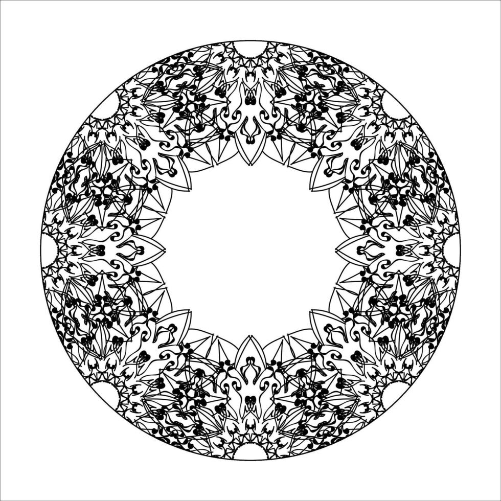 handgetekende mandala. decoratie in etnische oosterse doodle sieraad. vector