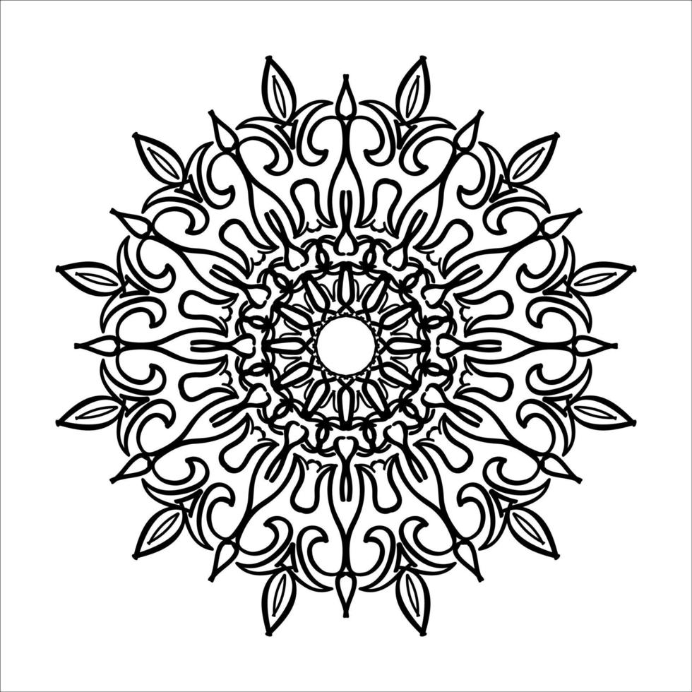 handgetekende mandala. decoratie in etnische oosterse doodle sieraad. vector