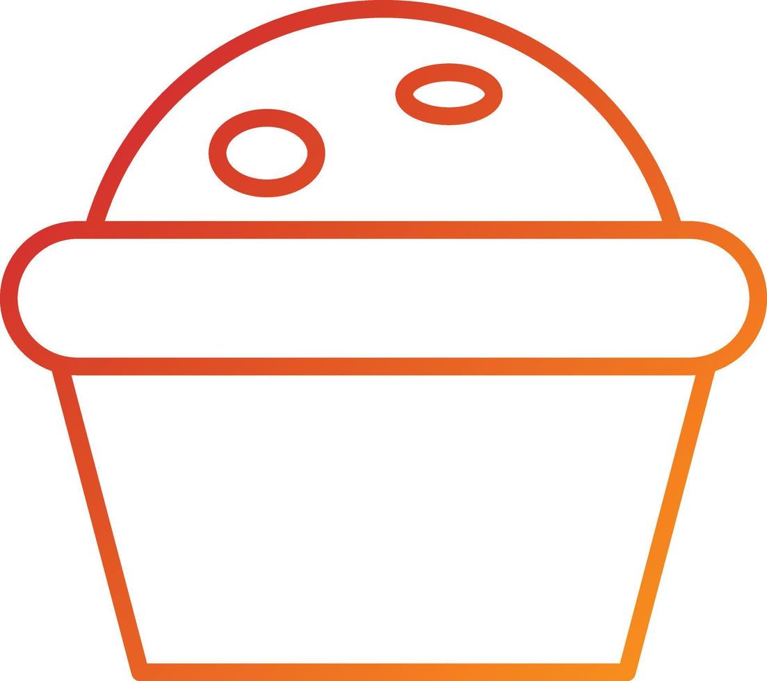 muffin pictogramstijl vector