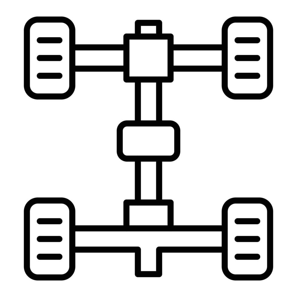 chassispictogramstijl vector