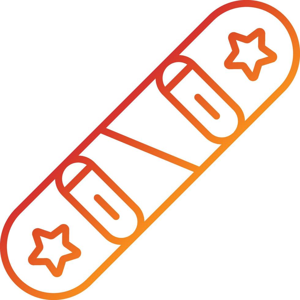 snowboard pictogramstijl vector