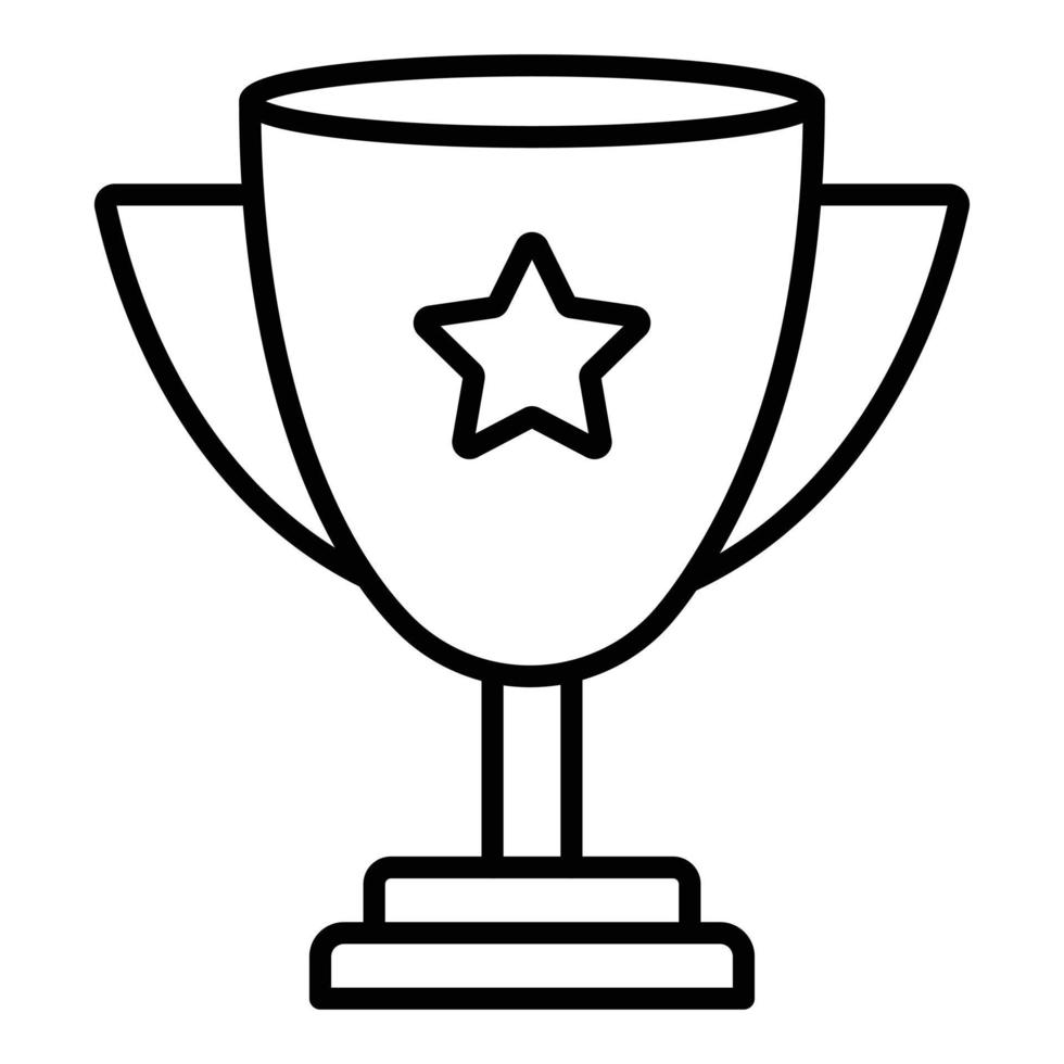 trofee pictogramstijl vector