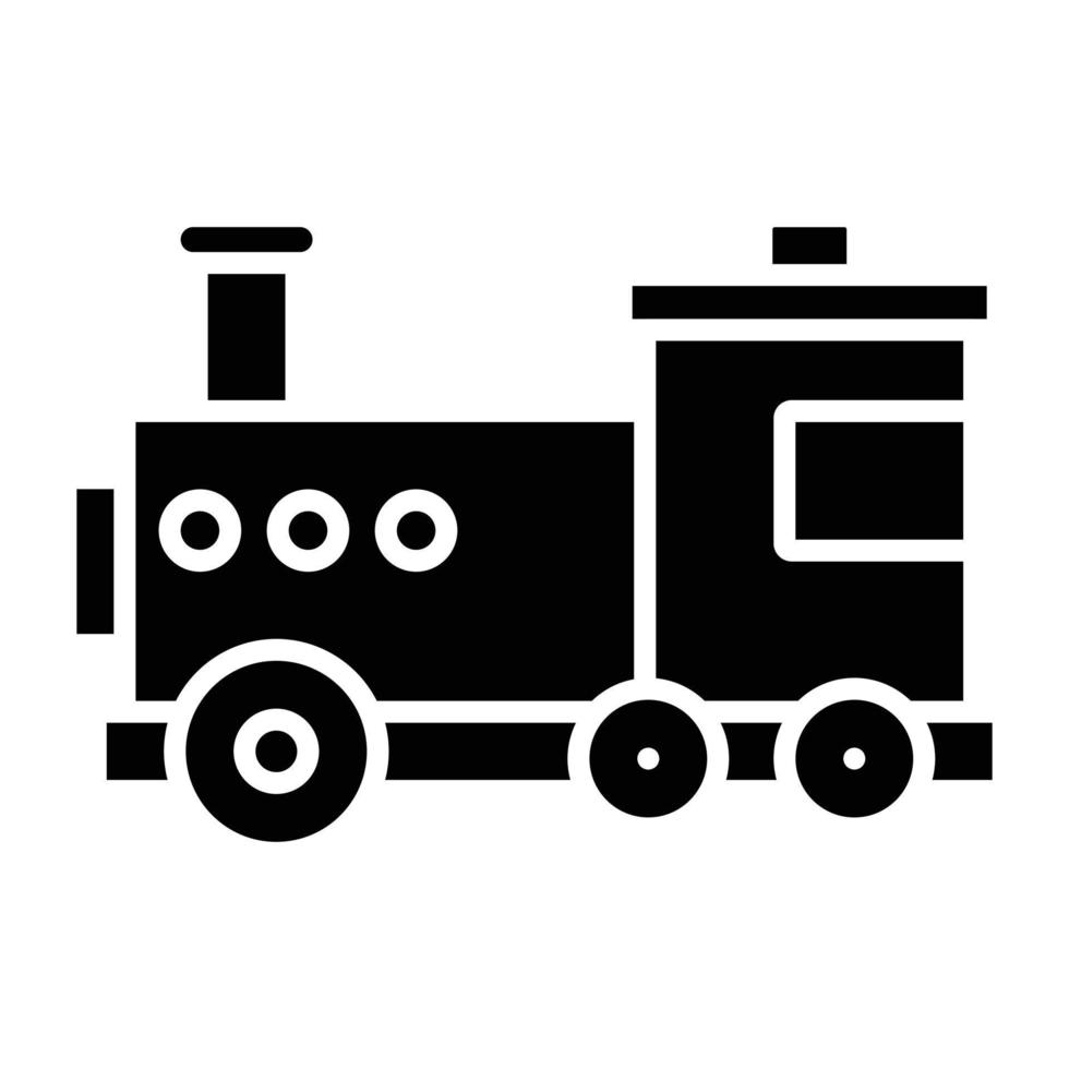 trein speelgoed pictogramstijl vector