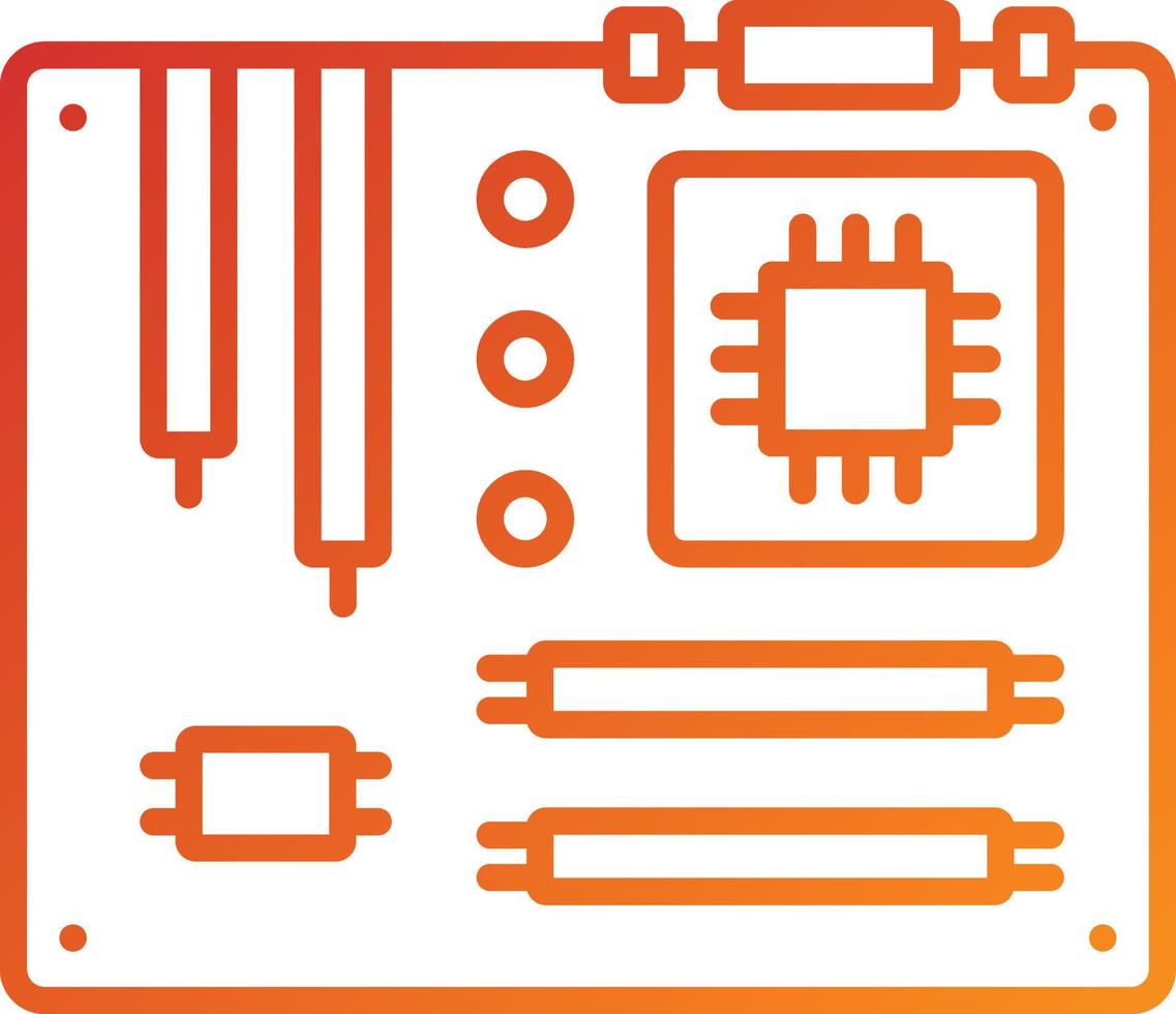 moederbord pictogramstijl vector