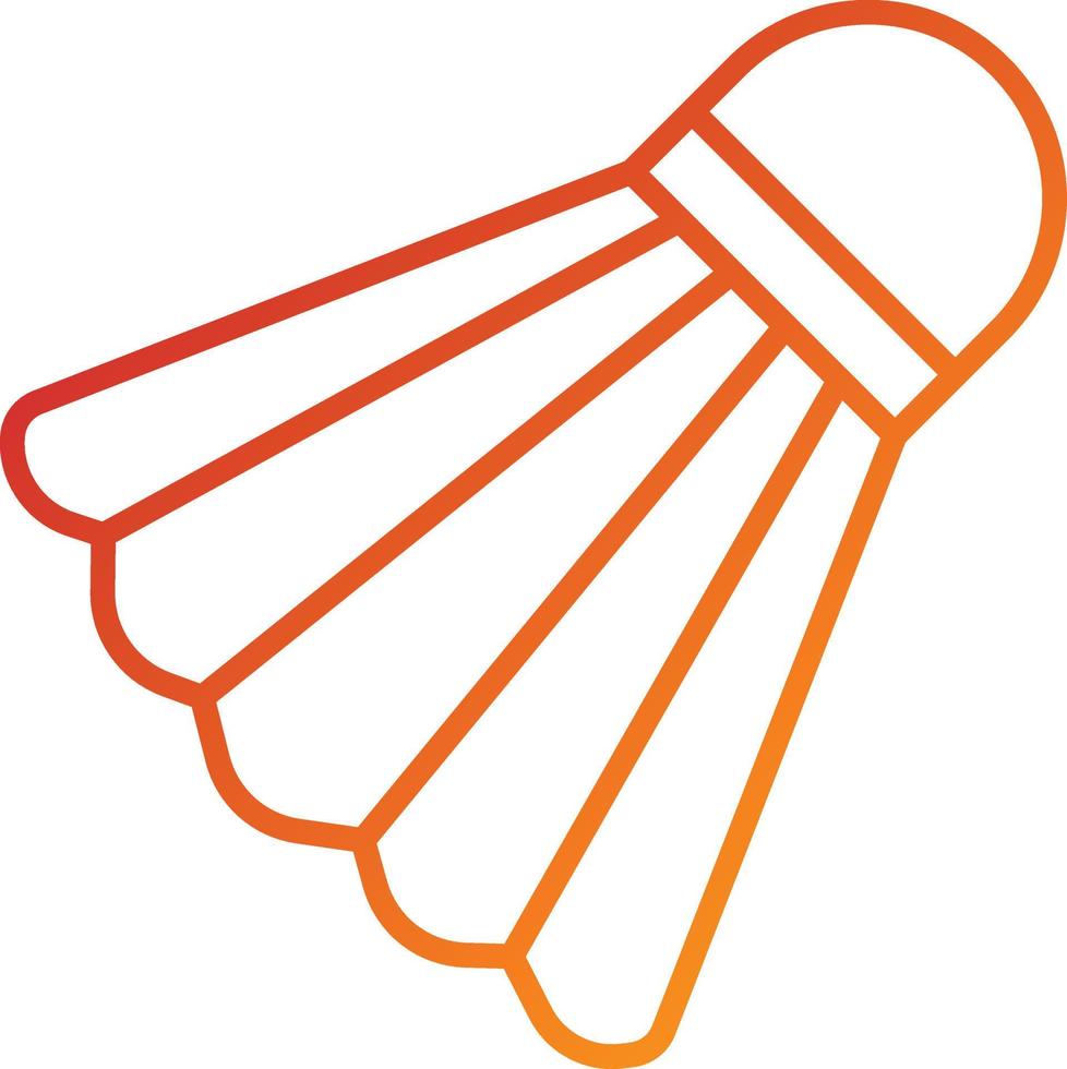 badminton-pictogramstijl vector