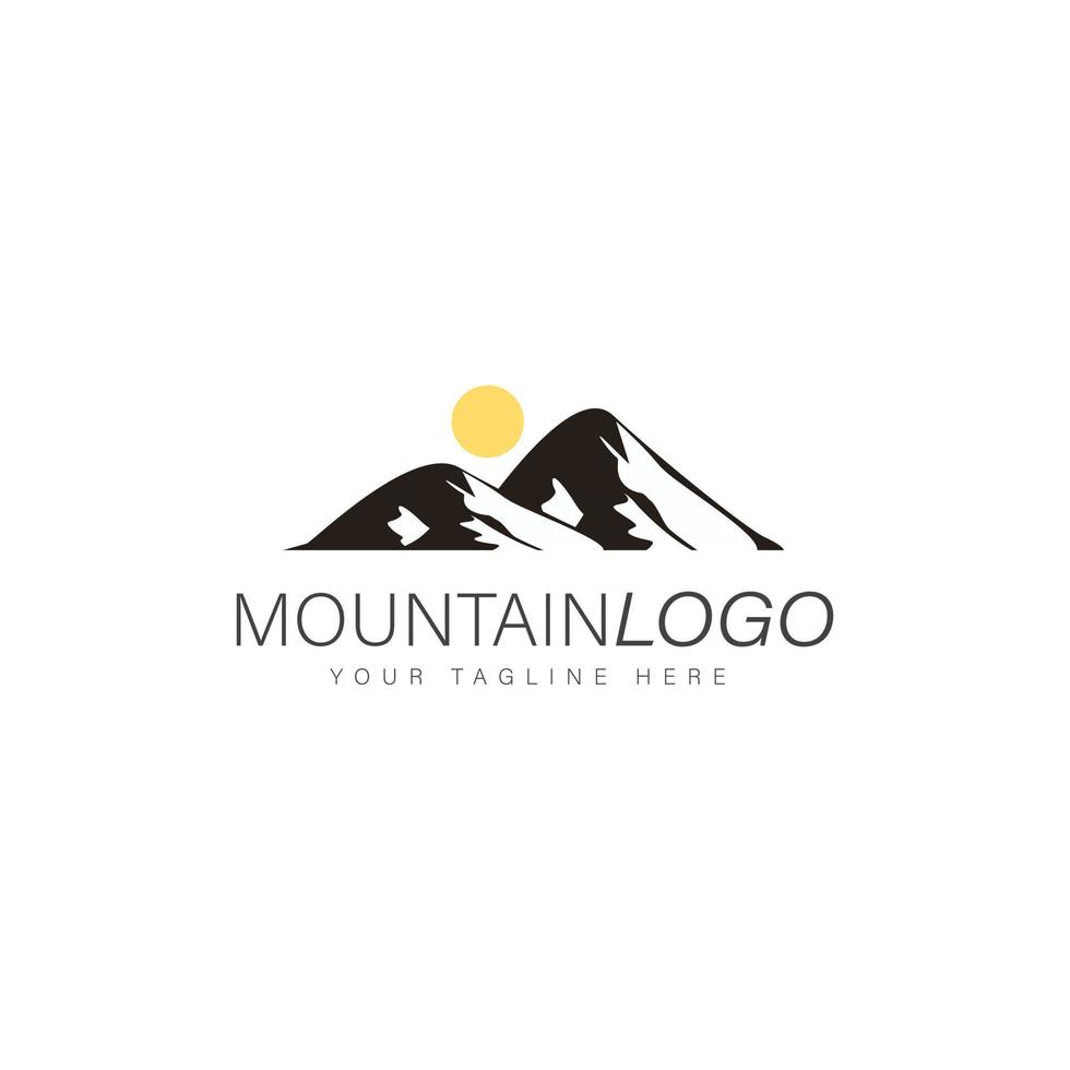 berg logo ontwerp illustratie pictogram vector
