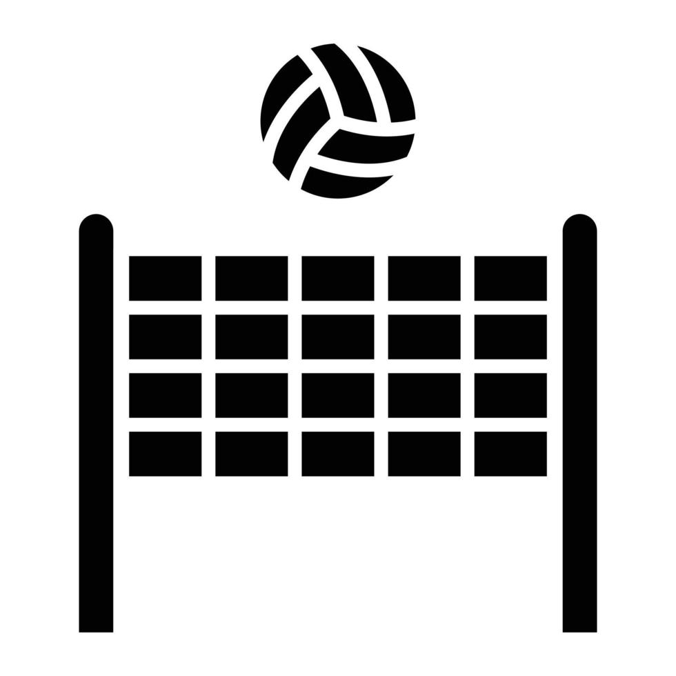 volleybal net pictogramstijl vector