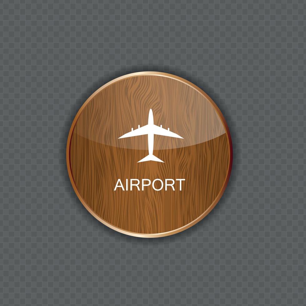 luchthaven applicatie iconen vector