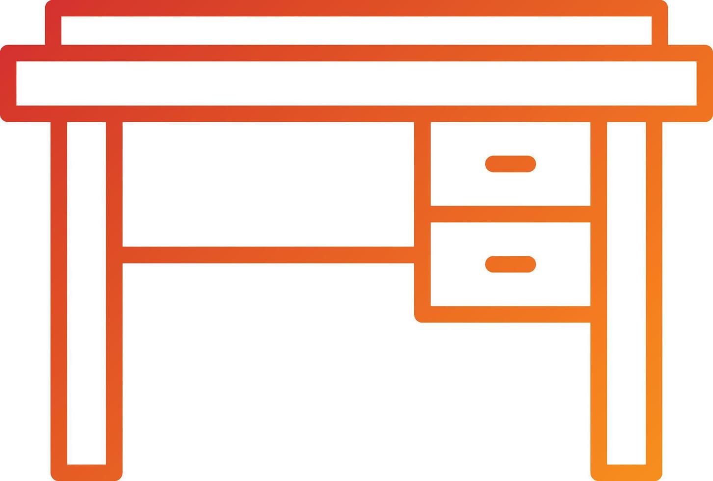 pictogramstijl bureau vector