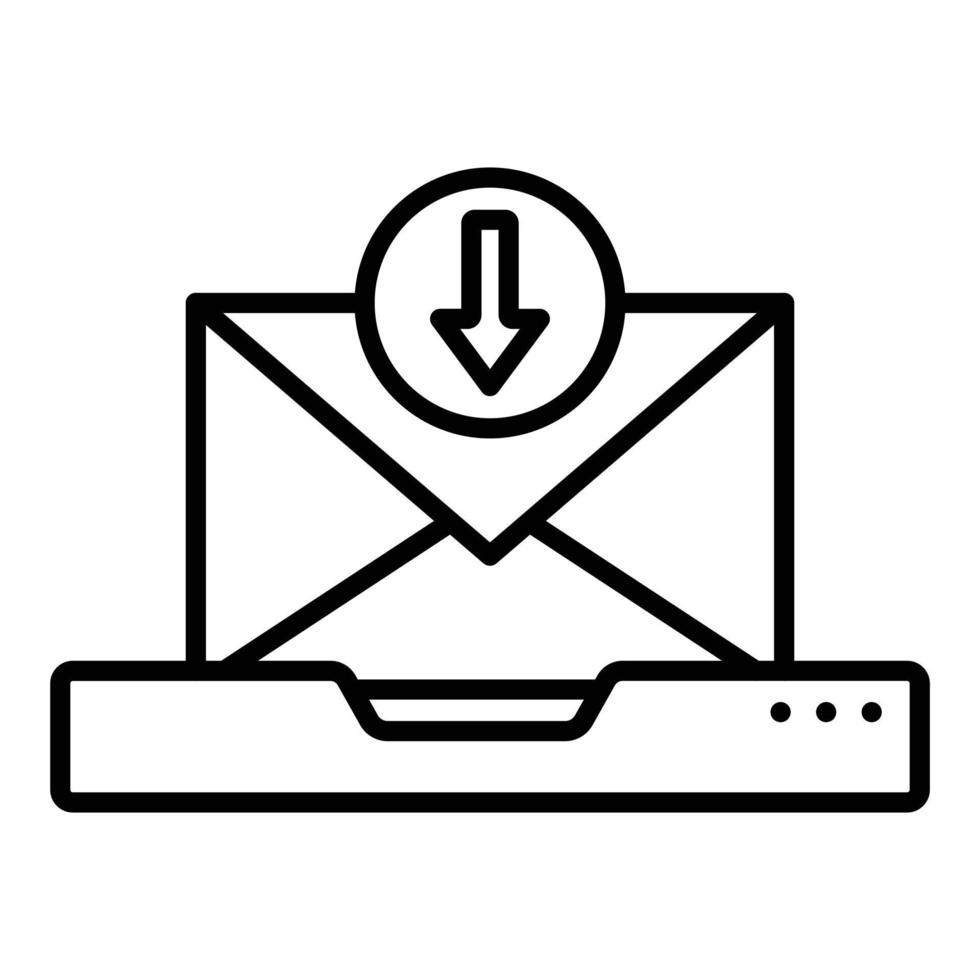 inbox-pictogramstijl vector