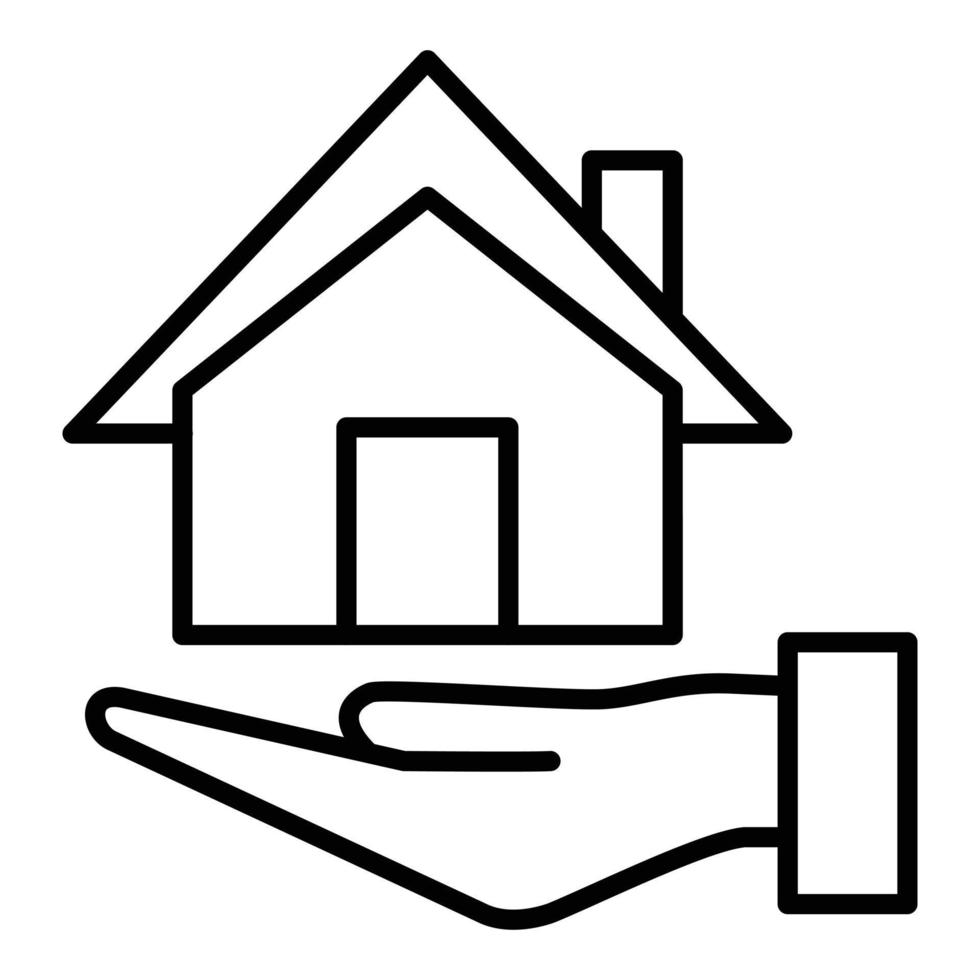 huisverzekering pictogramstijl vector